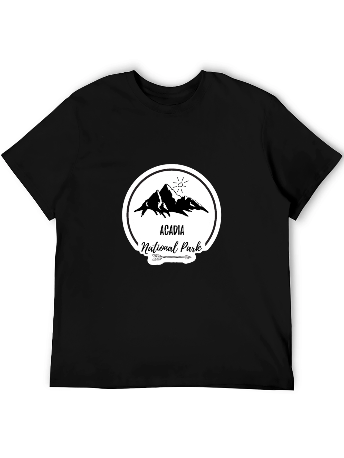 Acadia National Park T-Shirt Black Graphic Tee