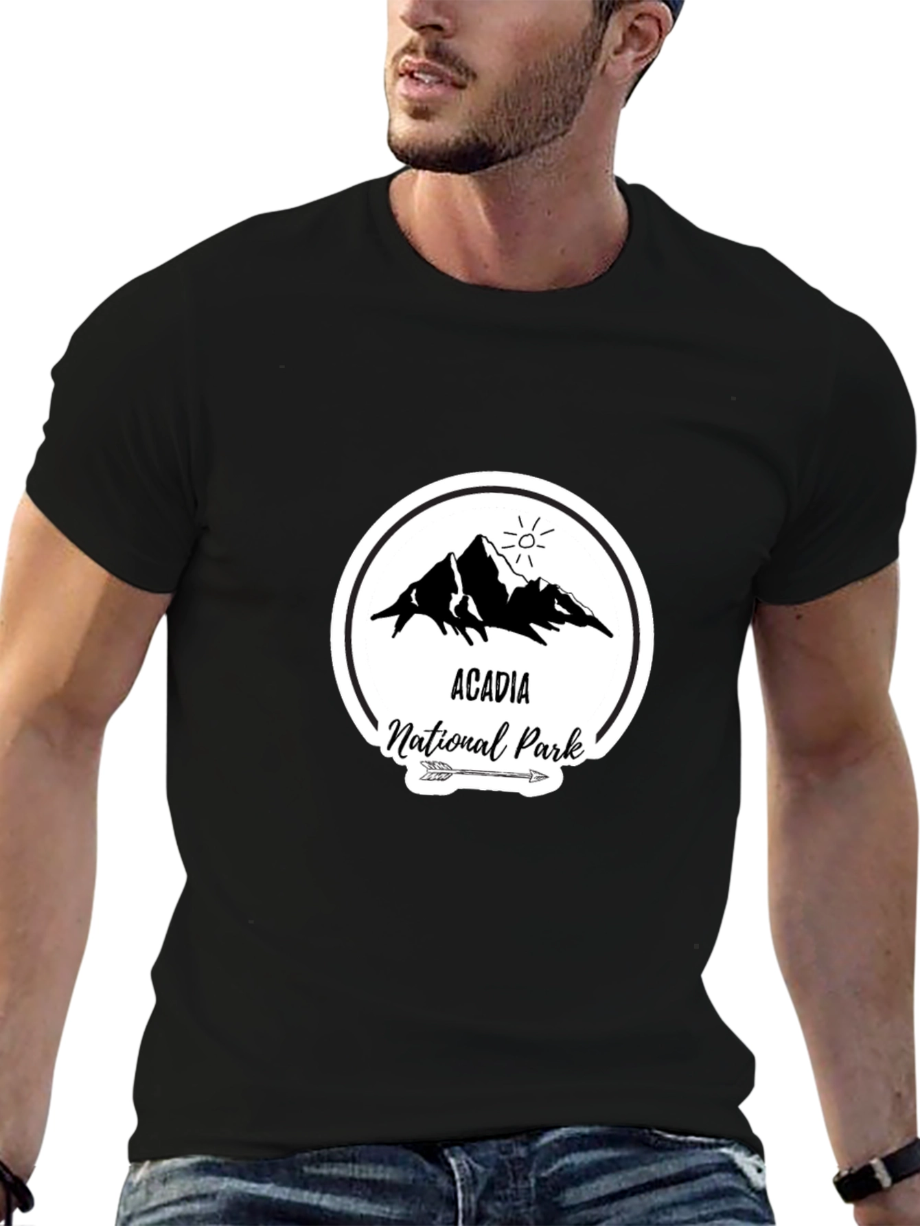 Acadia National Park T-Shirt Black Graphic Tee