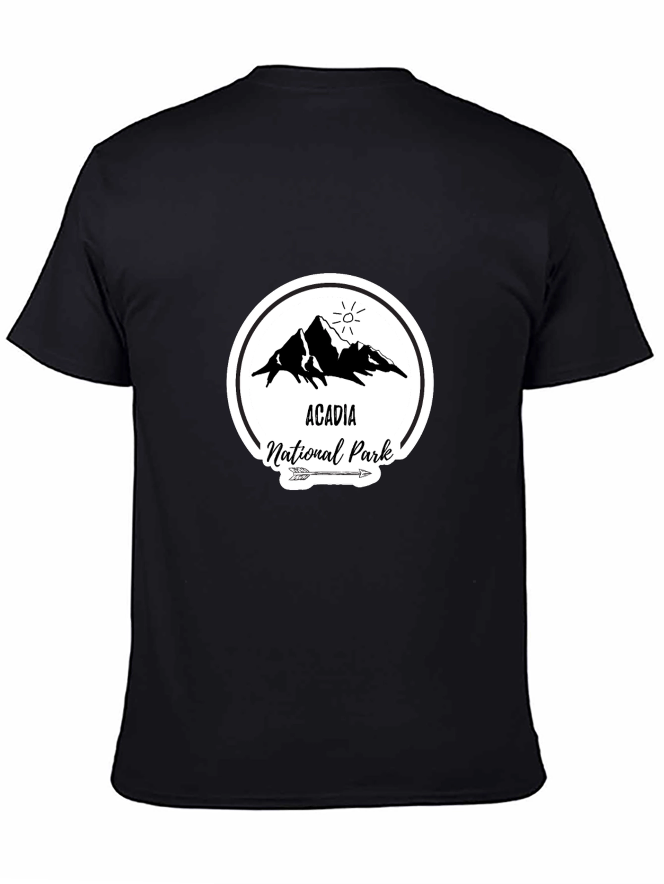 Acadia National Park T-Shirt Black Graphic Tee