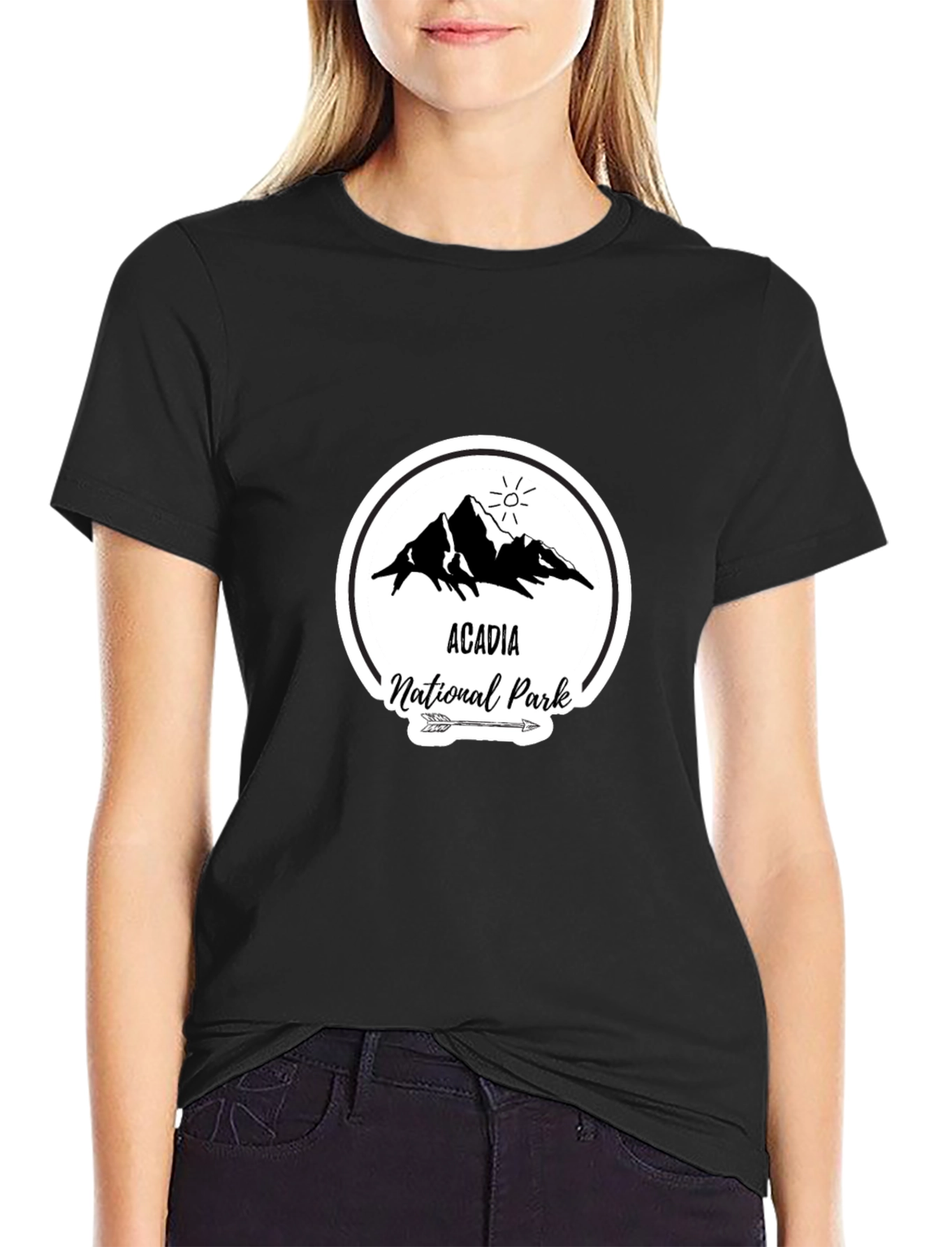 Acadia National Park T-Shirt Black Graphic Tee
