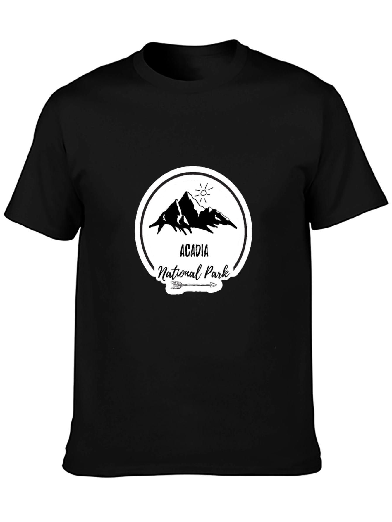 Acadia National Park T-Shirt Black Graphic Tee