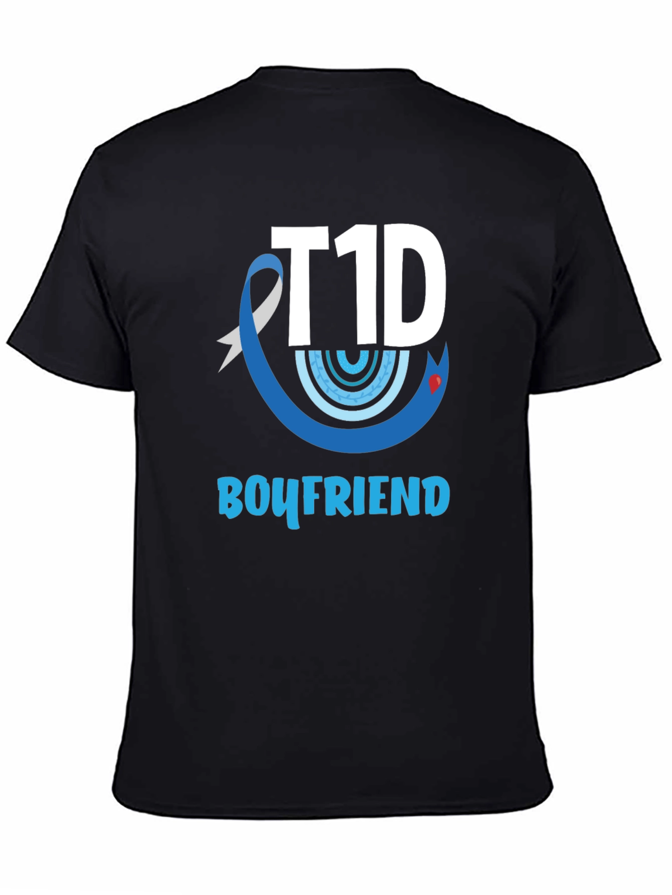 T1D Boyfriend Black Graphic Tee