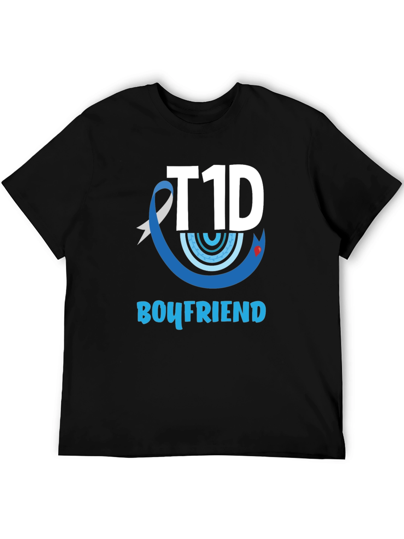 T1D Boyfriend Black Graphic Tee