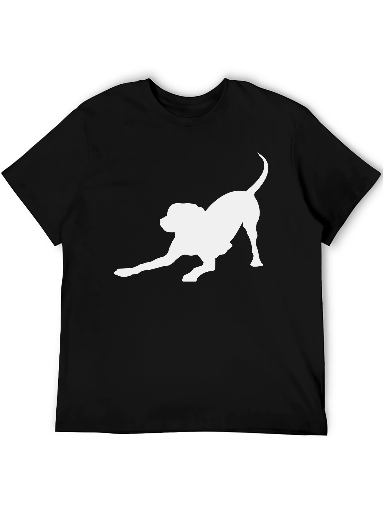 Dog Lover T-Shirt - Playful Pup Silhouette