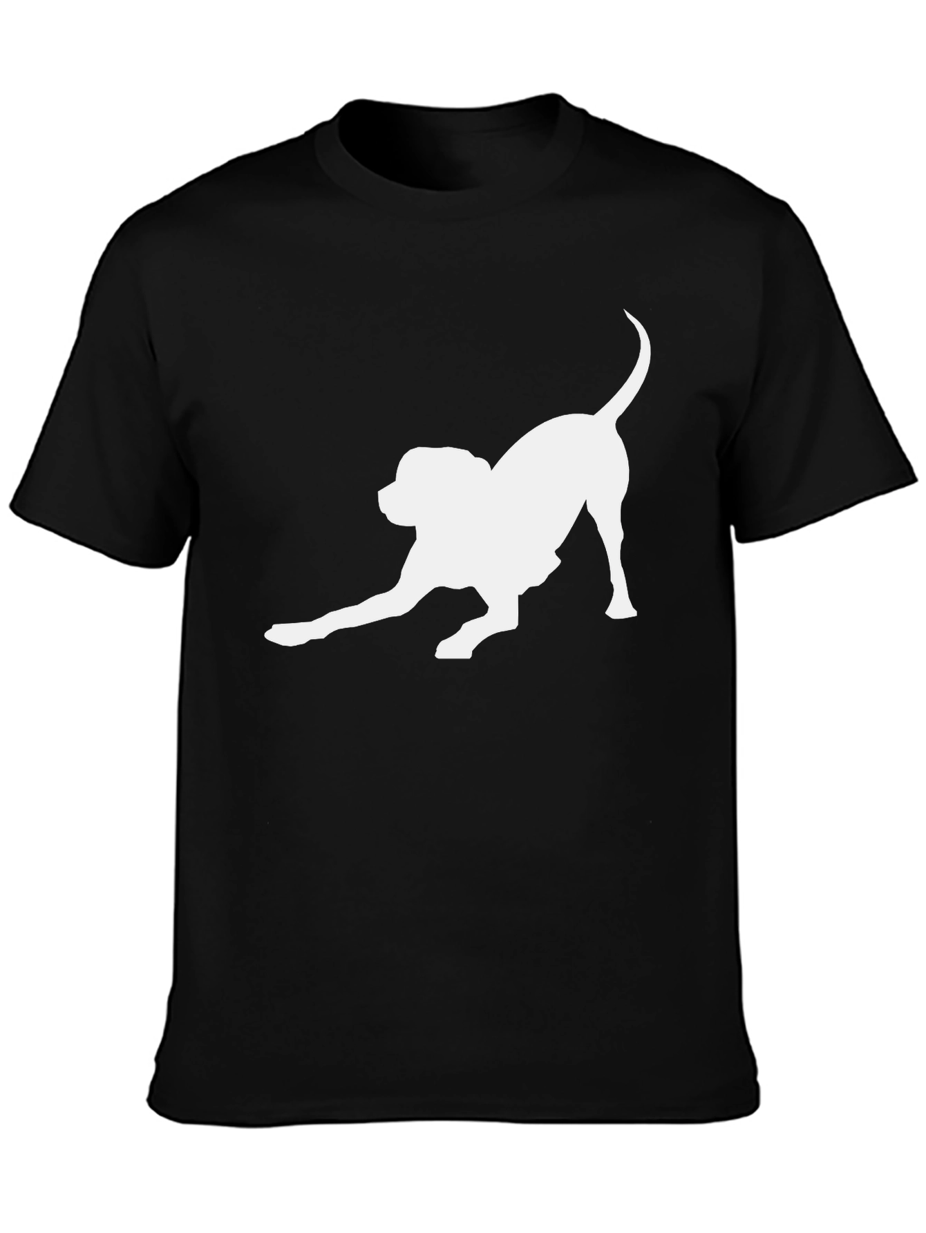 Dog Lover T-Shirt - Playful Pup Silhouette