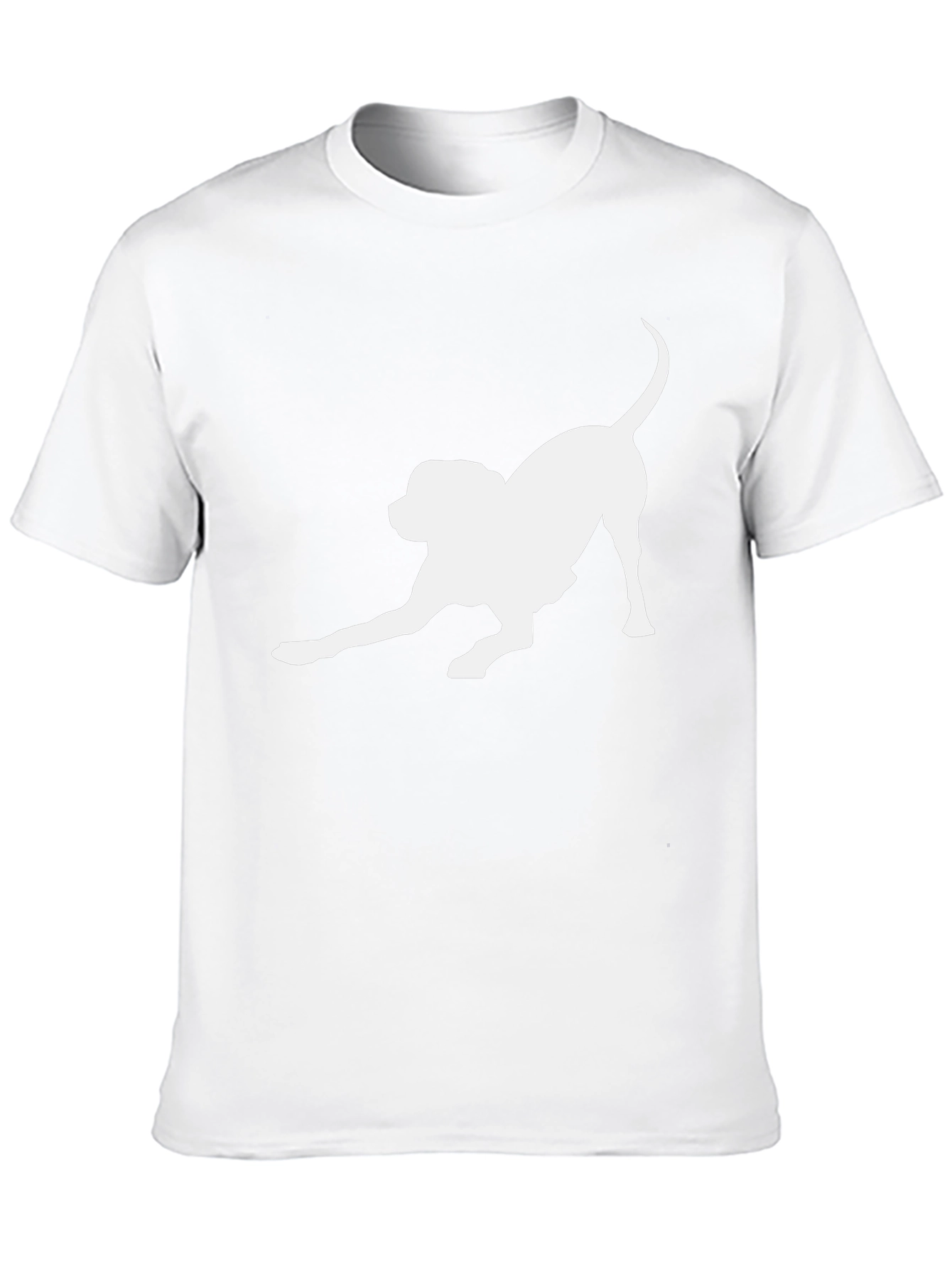 Dog Lover T-Shirt - Playful Pup Silhouette