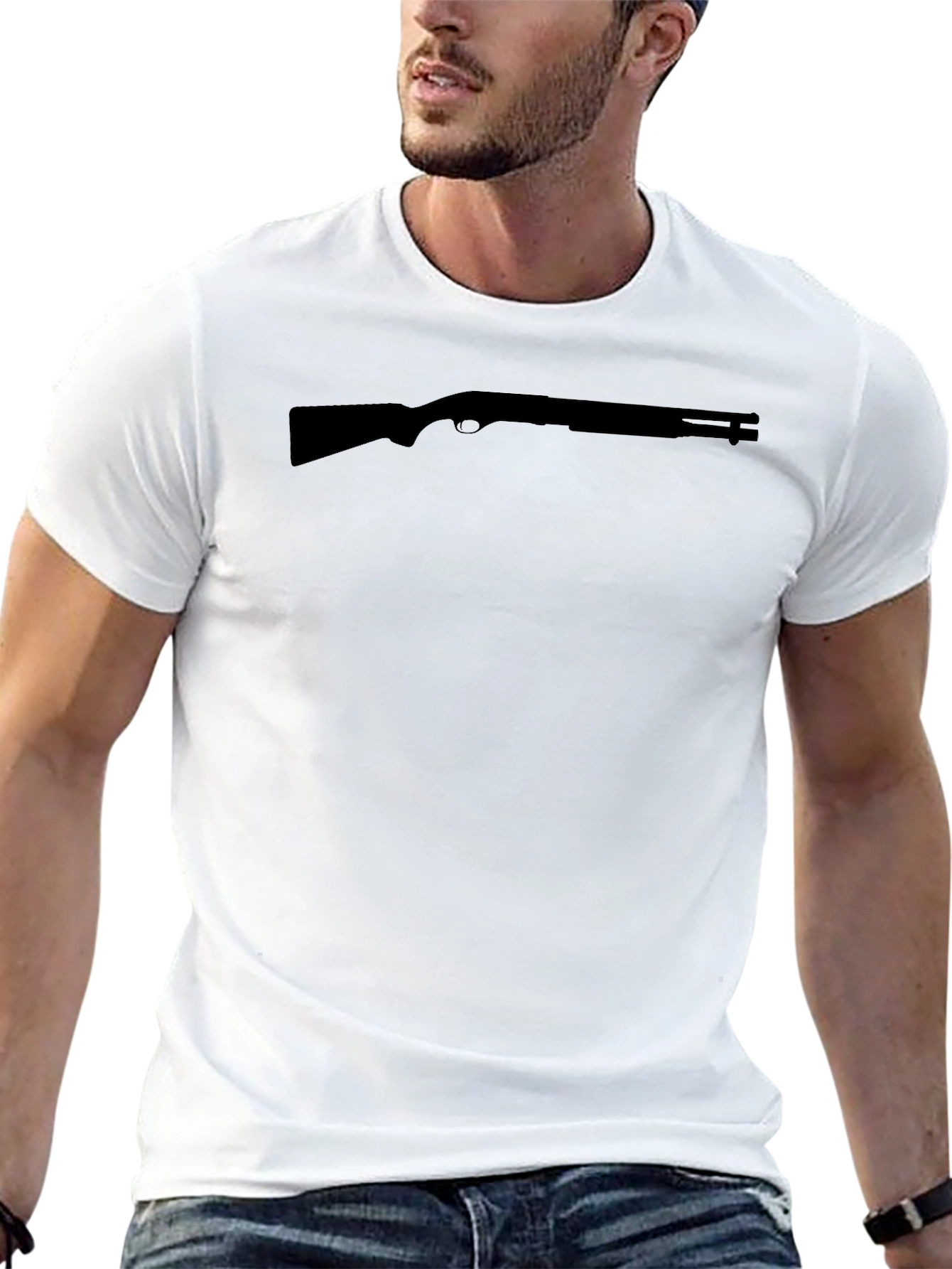 Black Shotgun Tee - Mens Graphic T-Shirt
