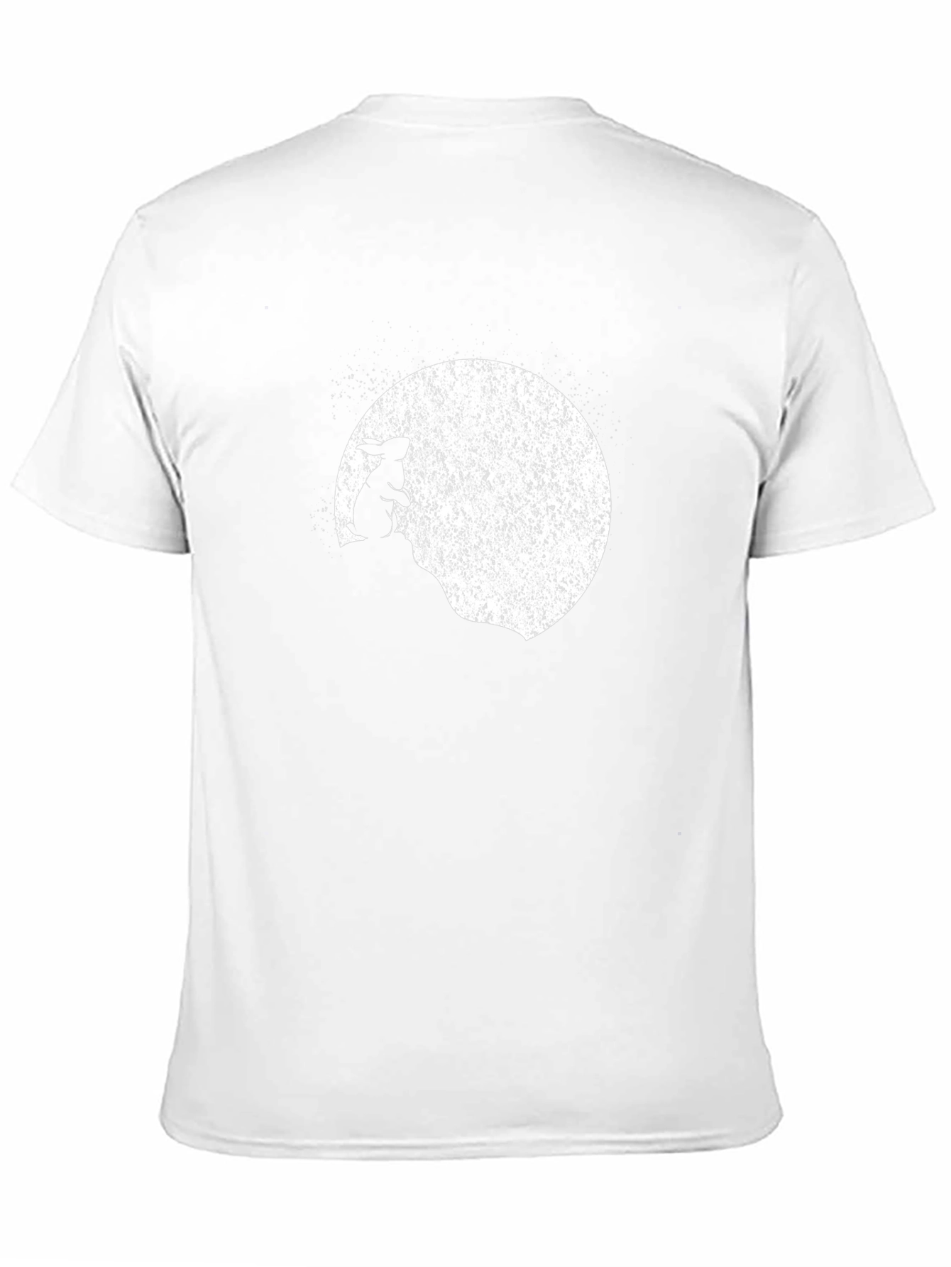 Rabbit Moon Mens Black Graphic T-Shirt