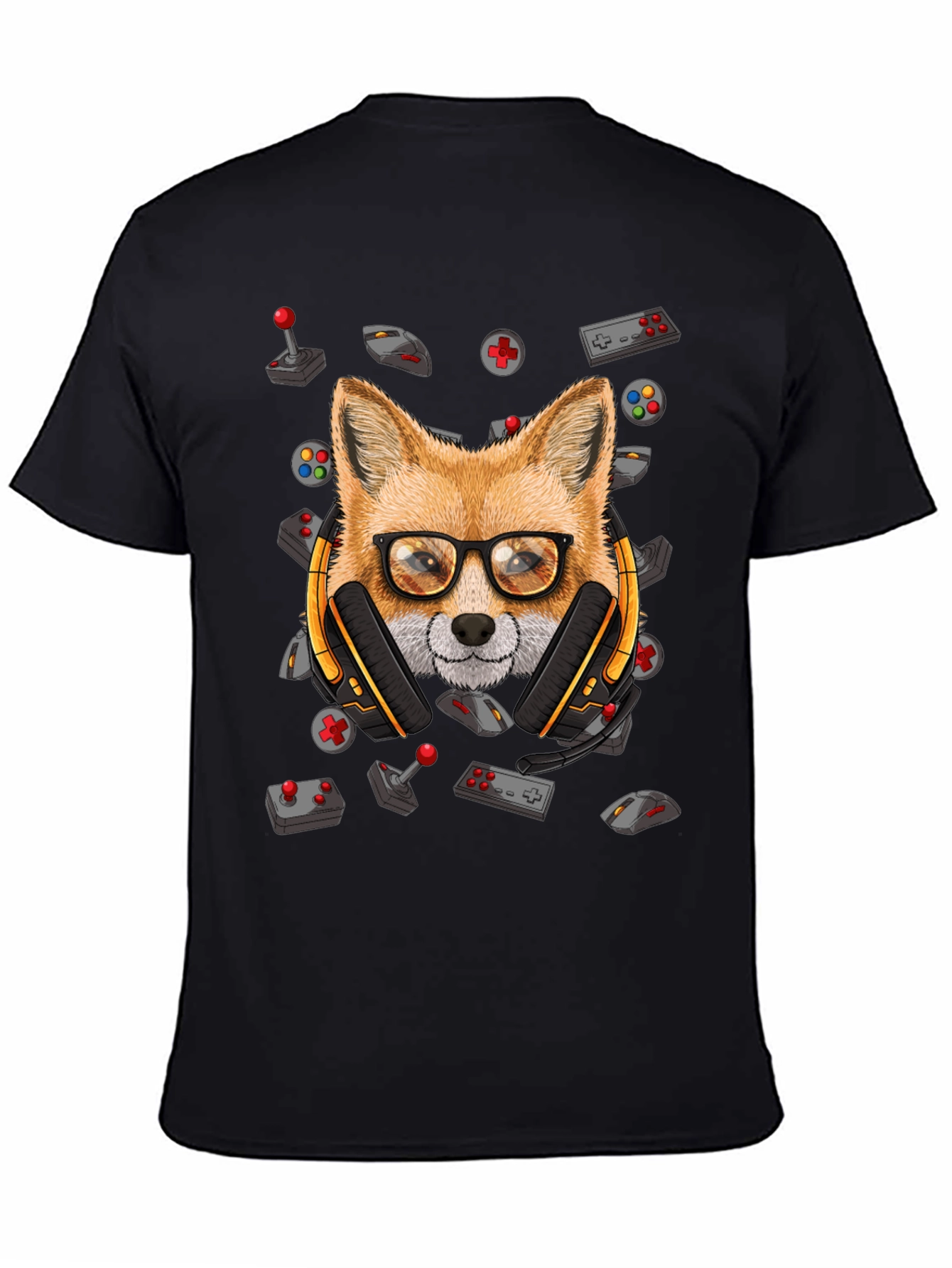 Gamer Fox T-Shirt - Cool Animal Graphic Tee