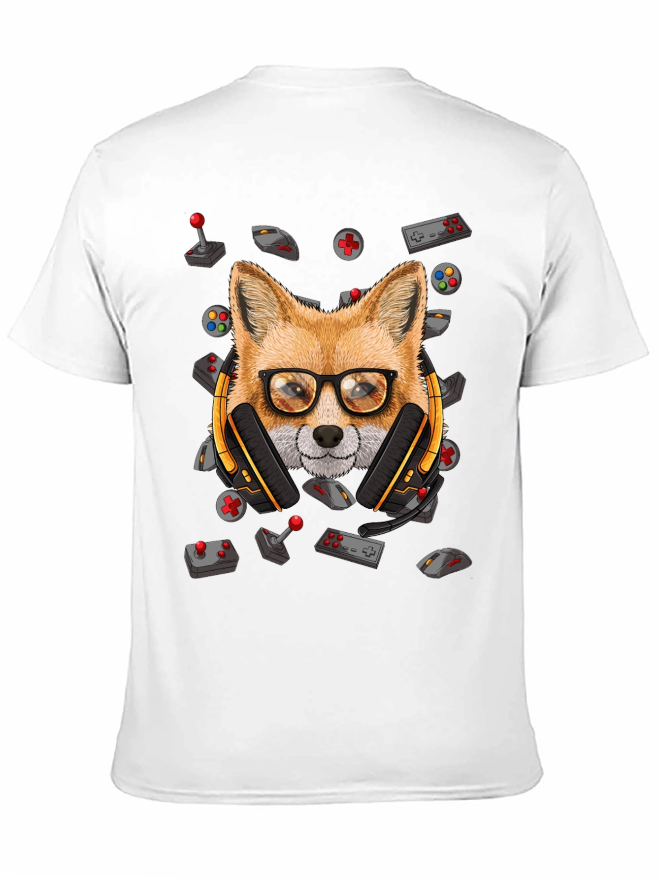 Gamer Fox T-Shirt - Cool Animal Graphic Tee