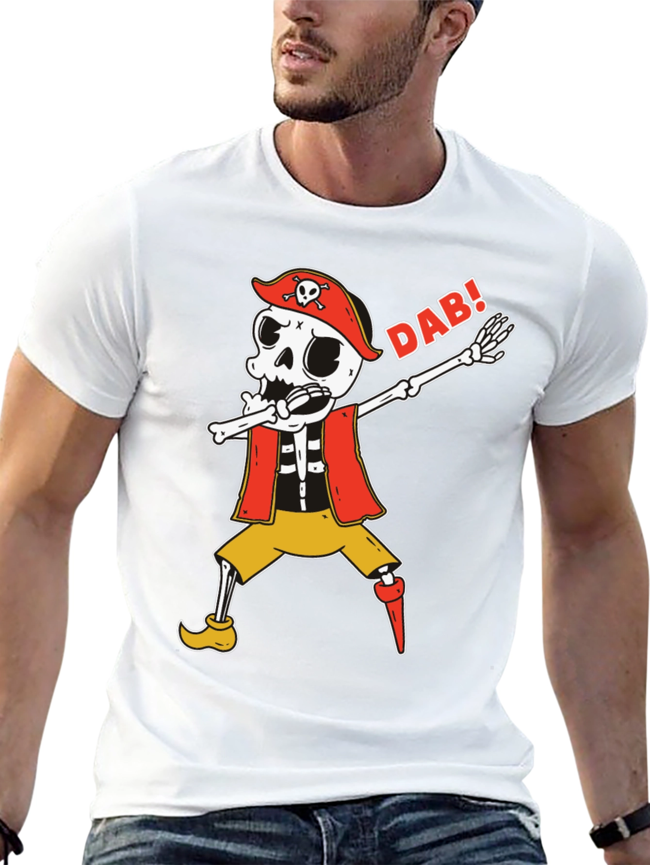 Dabbing Skeleton Pirate T-Shirt