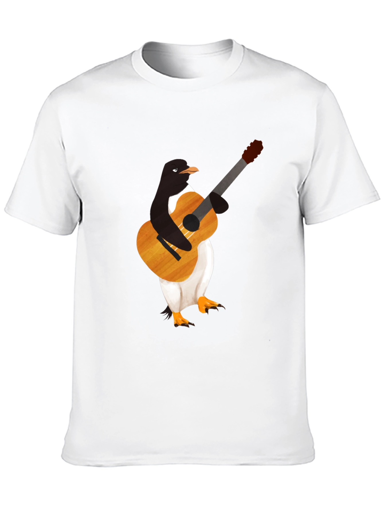 Penguin Guitar Player T-Shirt - Cool Graphic Tee