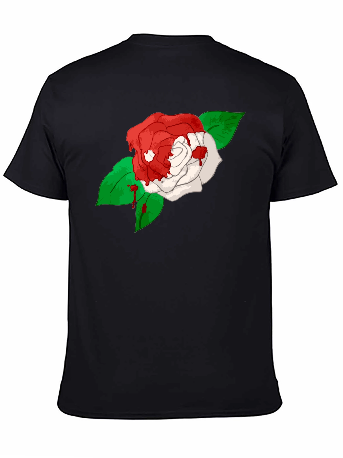 Bleeding Rose Black T-Shirt