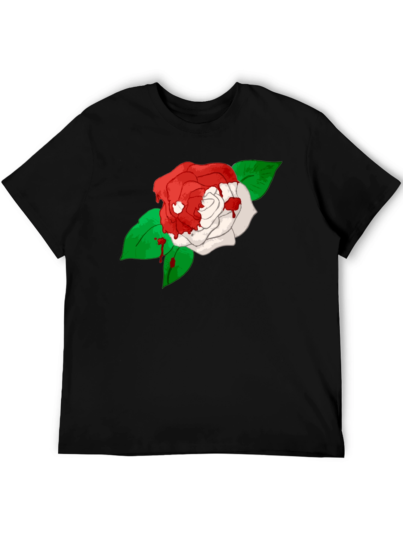 Bleeding Rose Black T-Shirt