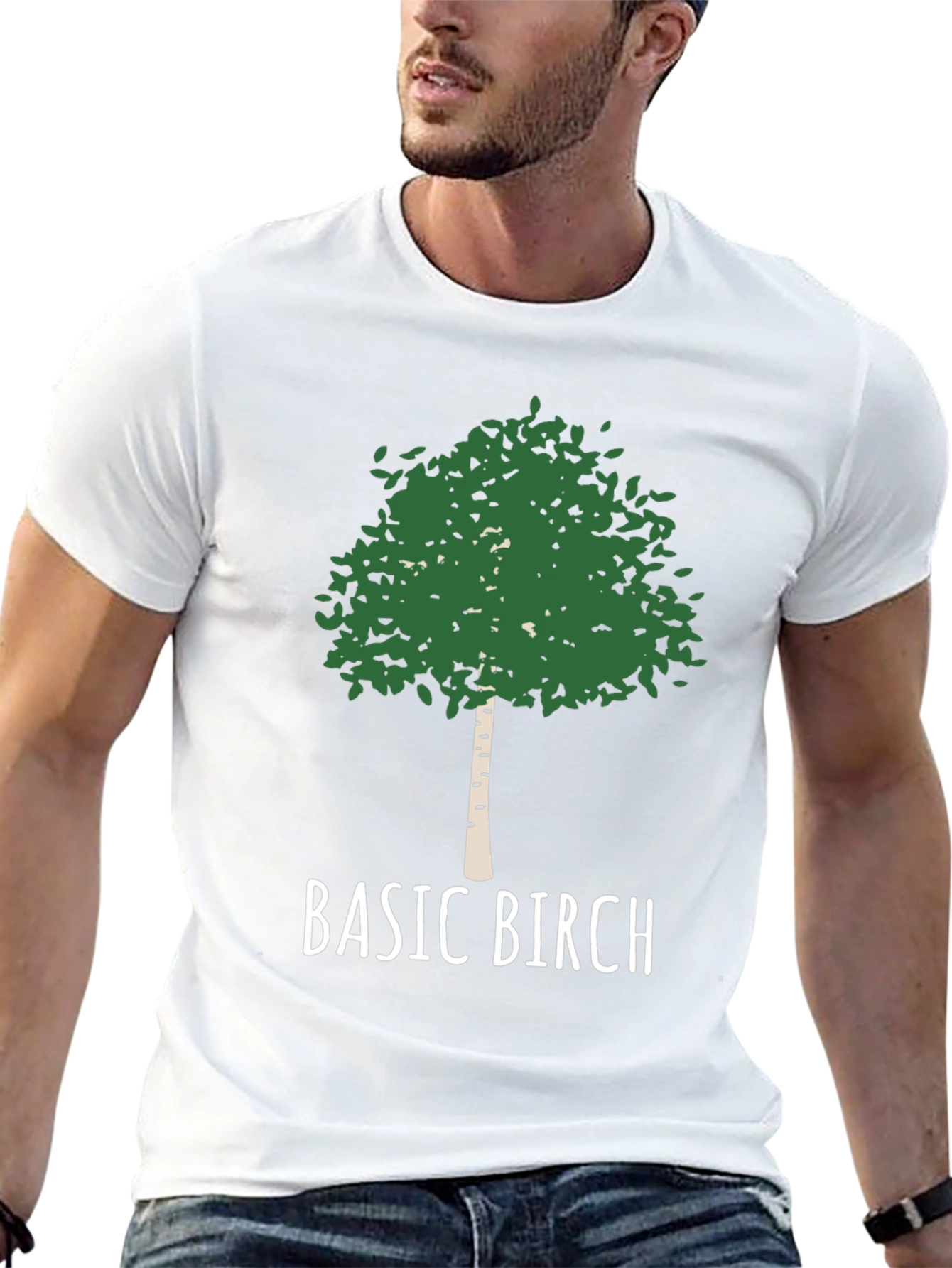 Basic Birch Tree T-Shirt - Nature Lover Tee