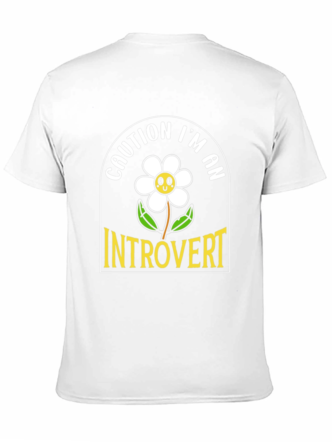 Caution Introvert Graphic Tee - Black Unisex T-Shirt