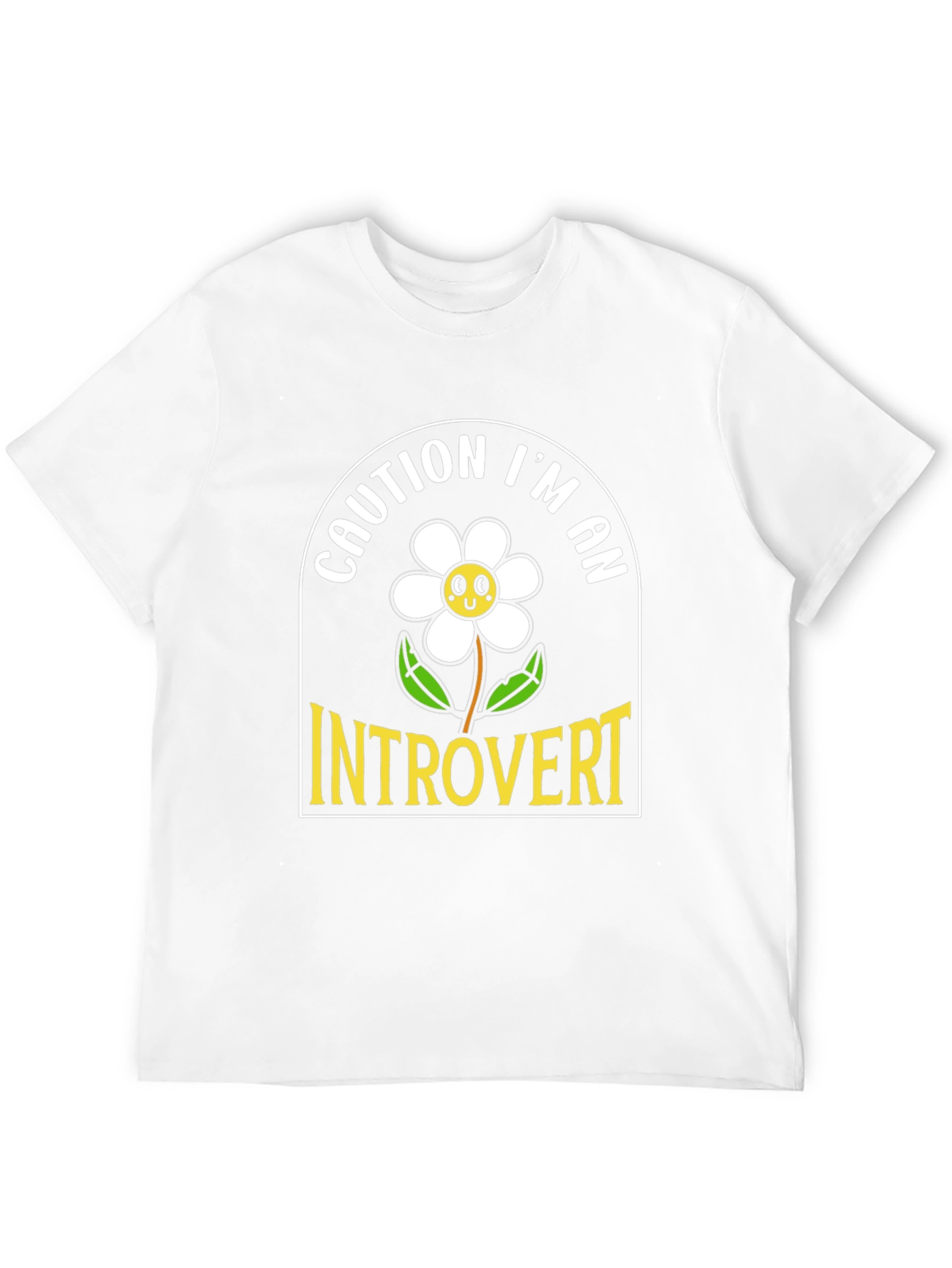 Caution Introvert Graphic Tee - Black Unisex T-Shirt