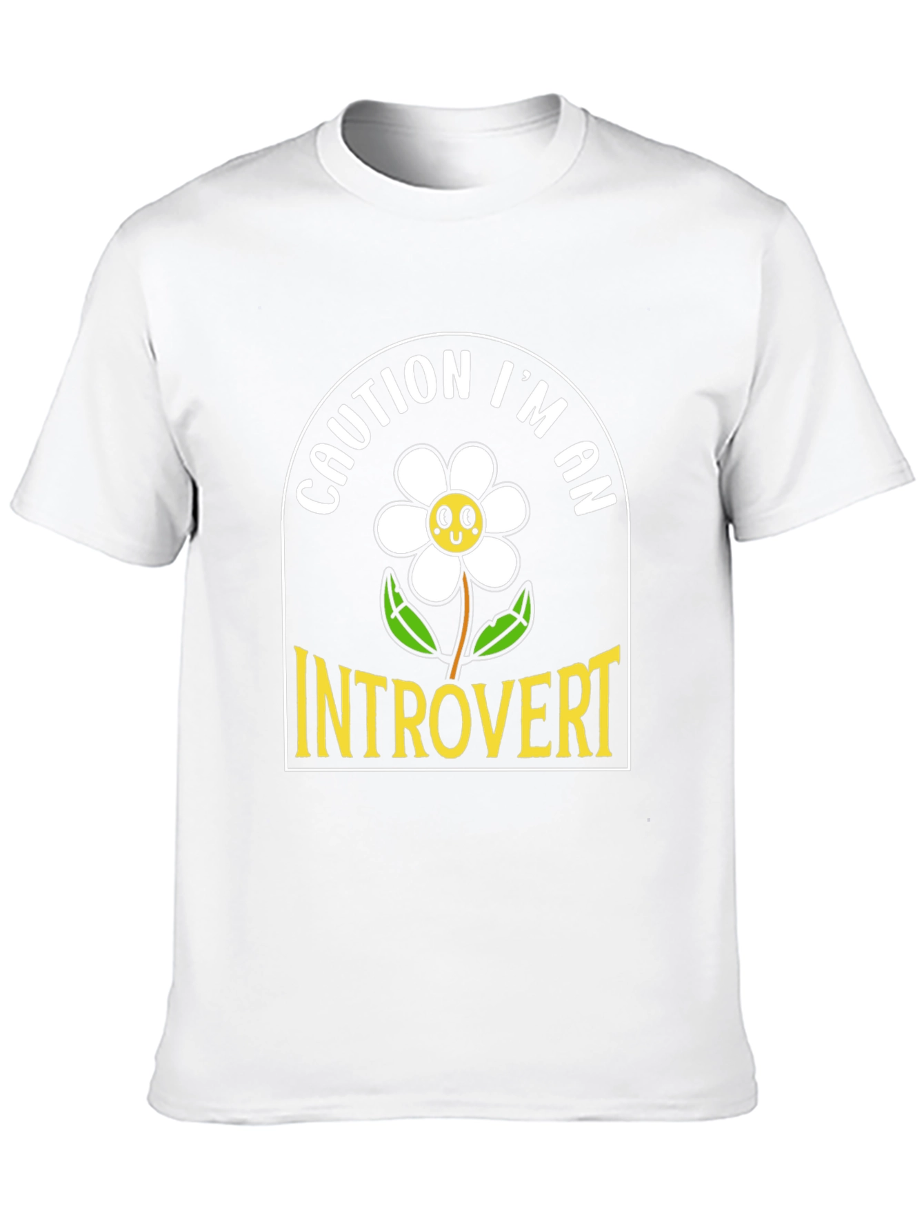 Caution Introvert Graphic Tee - Black Unisex T-Shirt