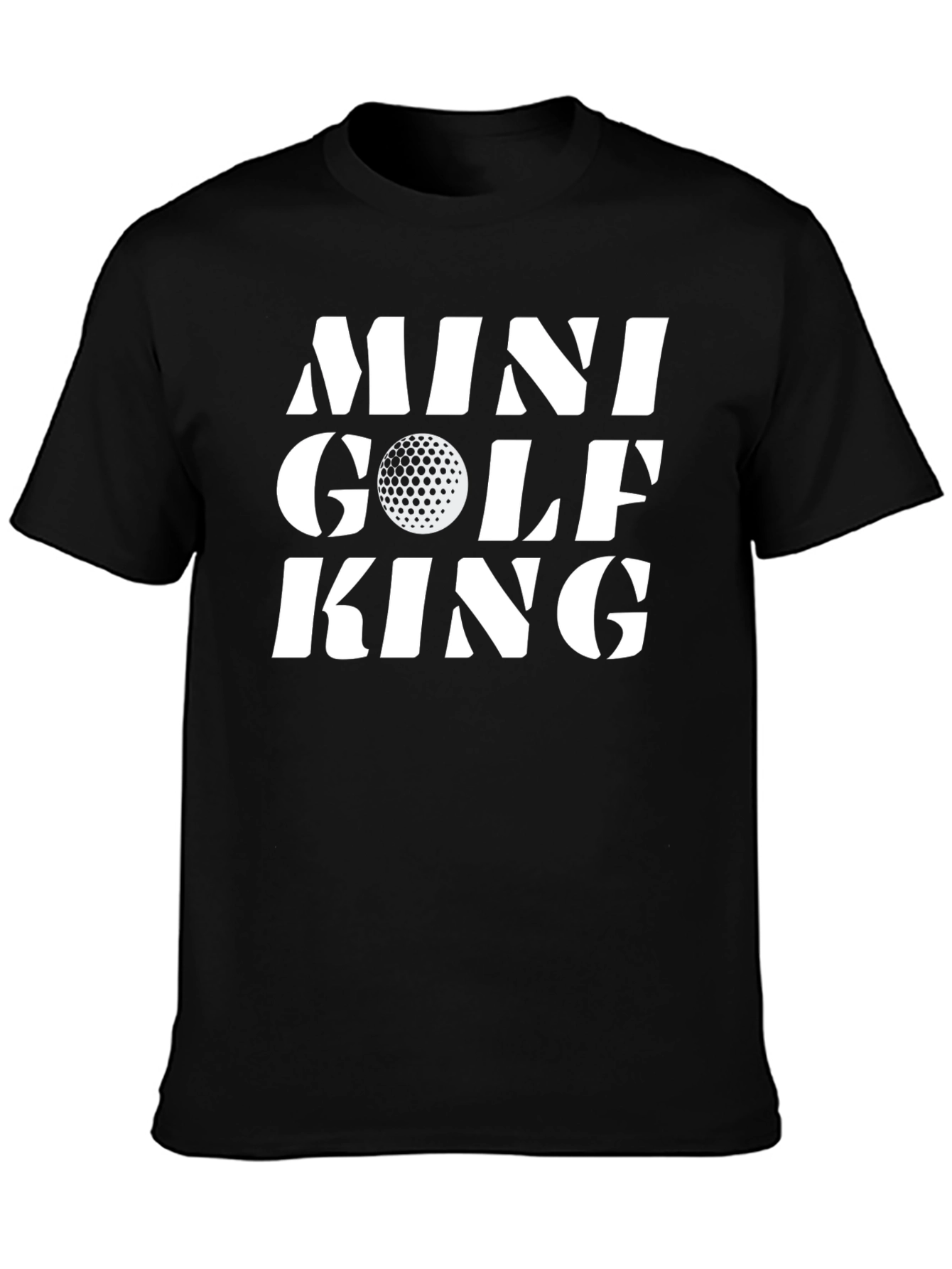 Mini Golf King T-Shirt - Novelty Golf Tee