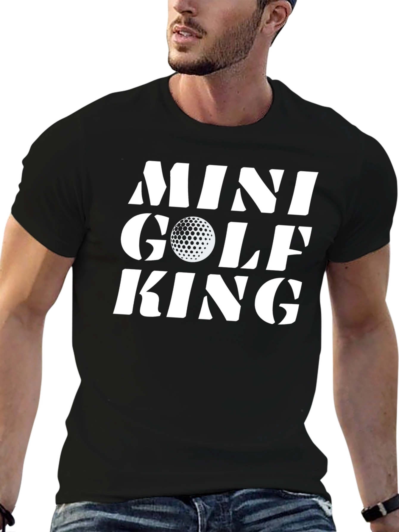 Mini Golf King T-Shirt - Novelty Golf Tee