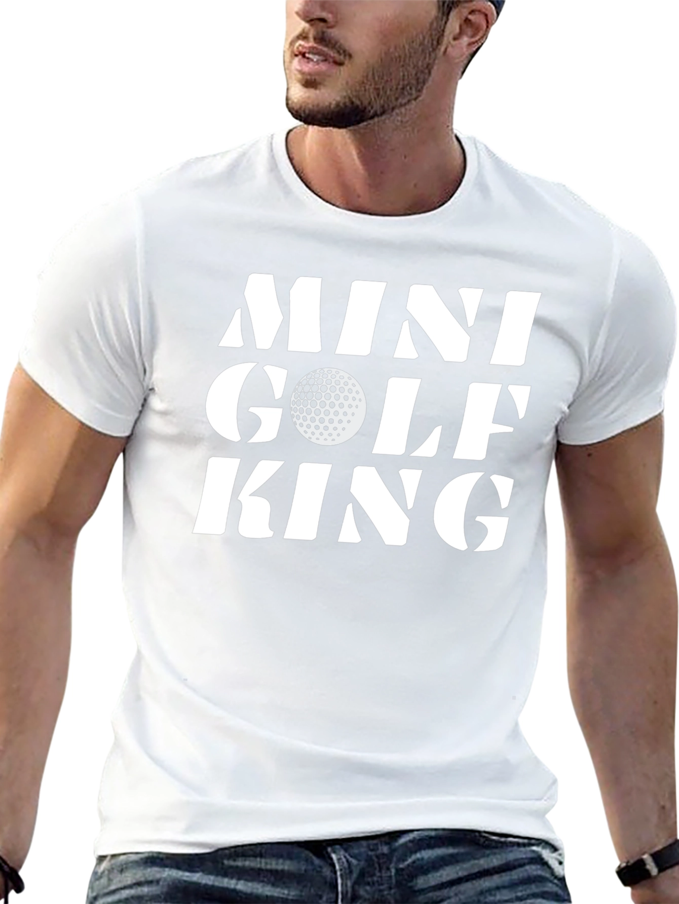 Mini Golf King T-Shirt - Novelty Golf Tee