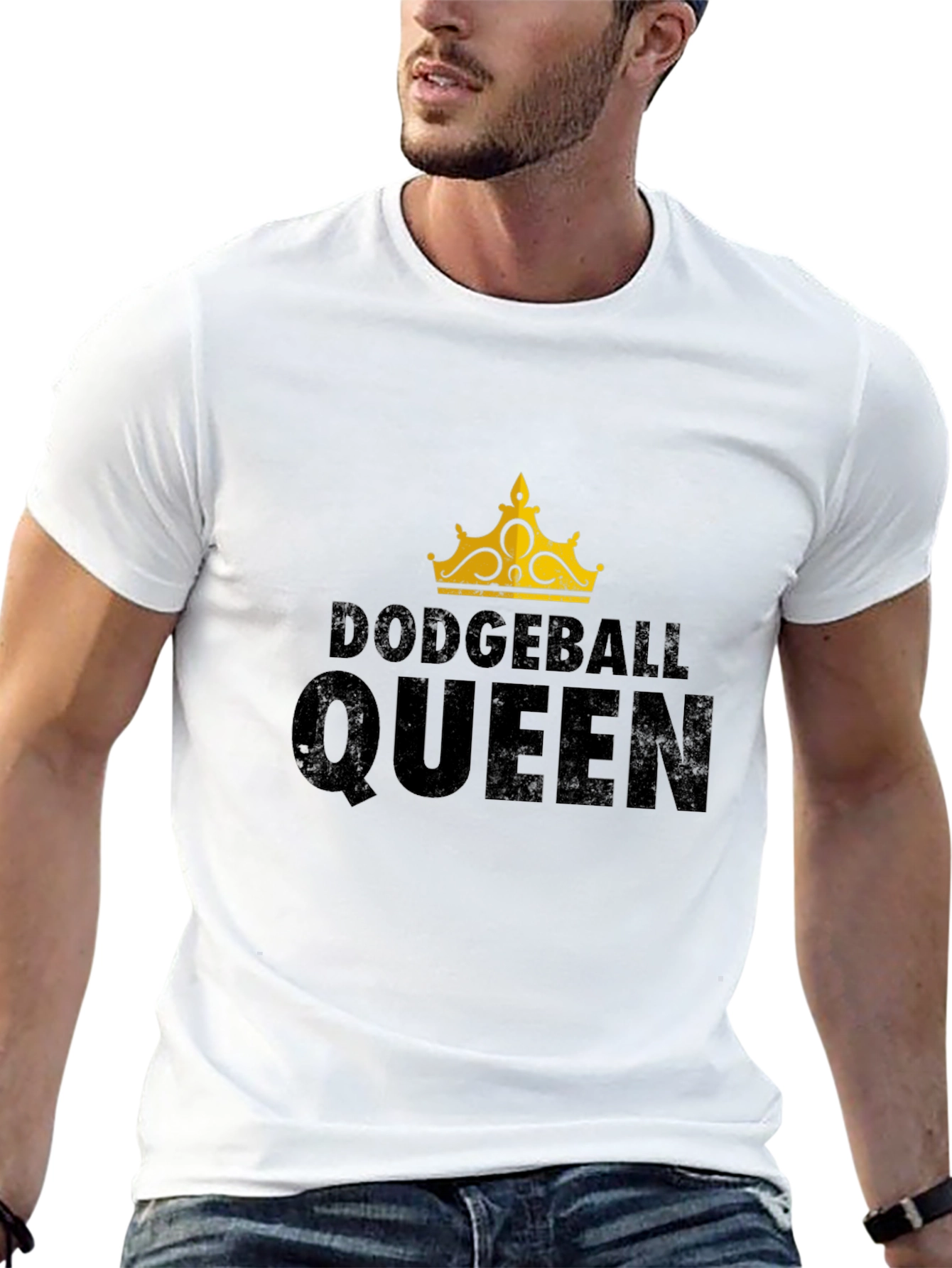 Dodgeball Queen Black Graphic T-Shirt