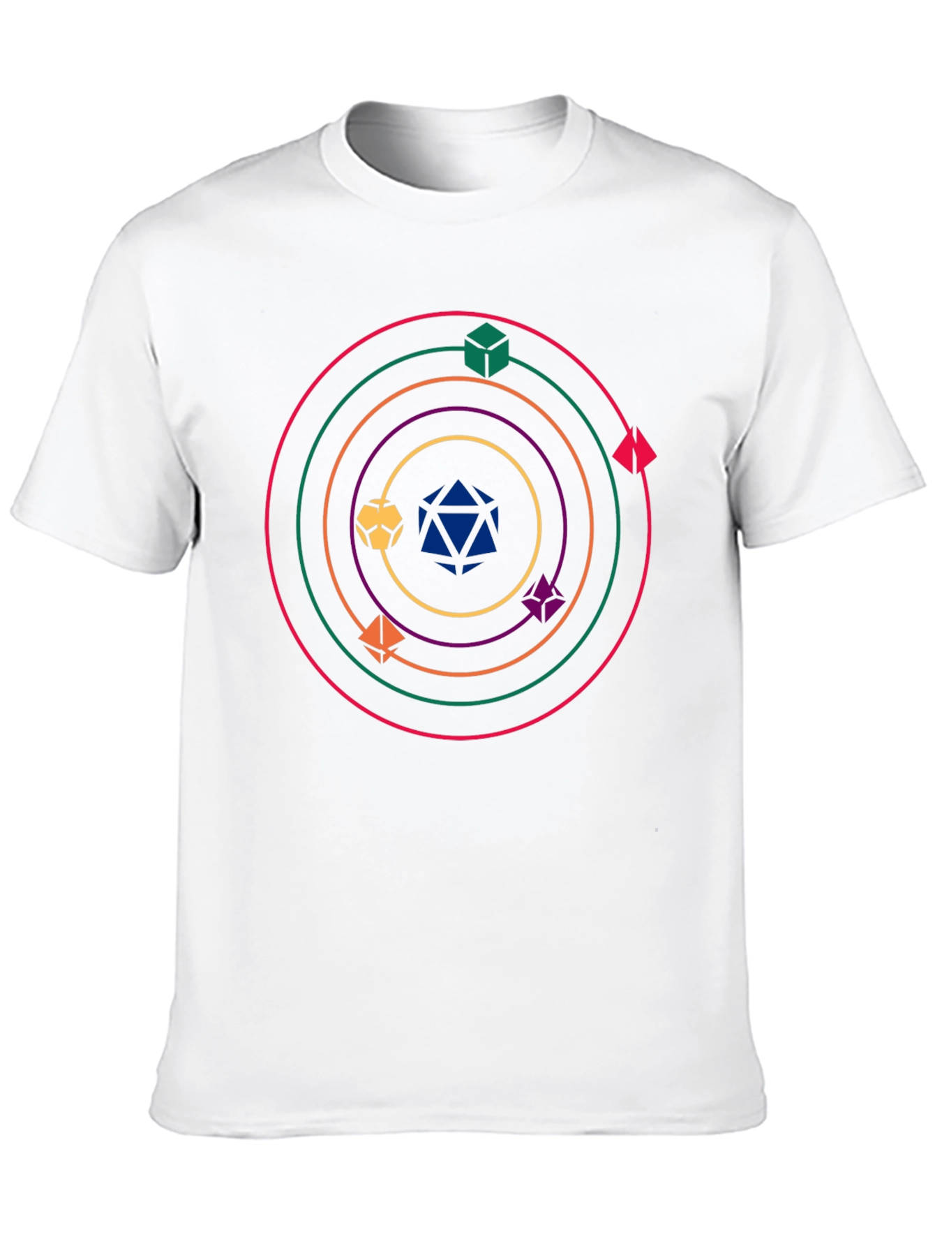 Dice Orbit Graphic T-Shirt - Black
