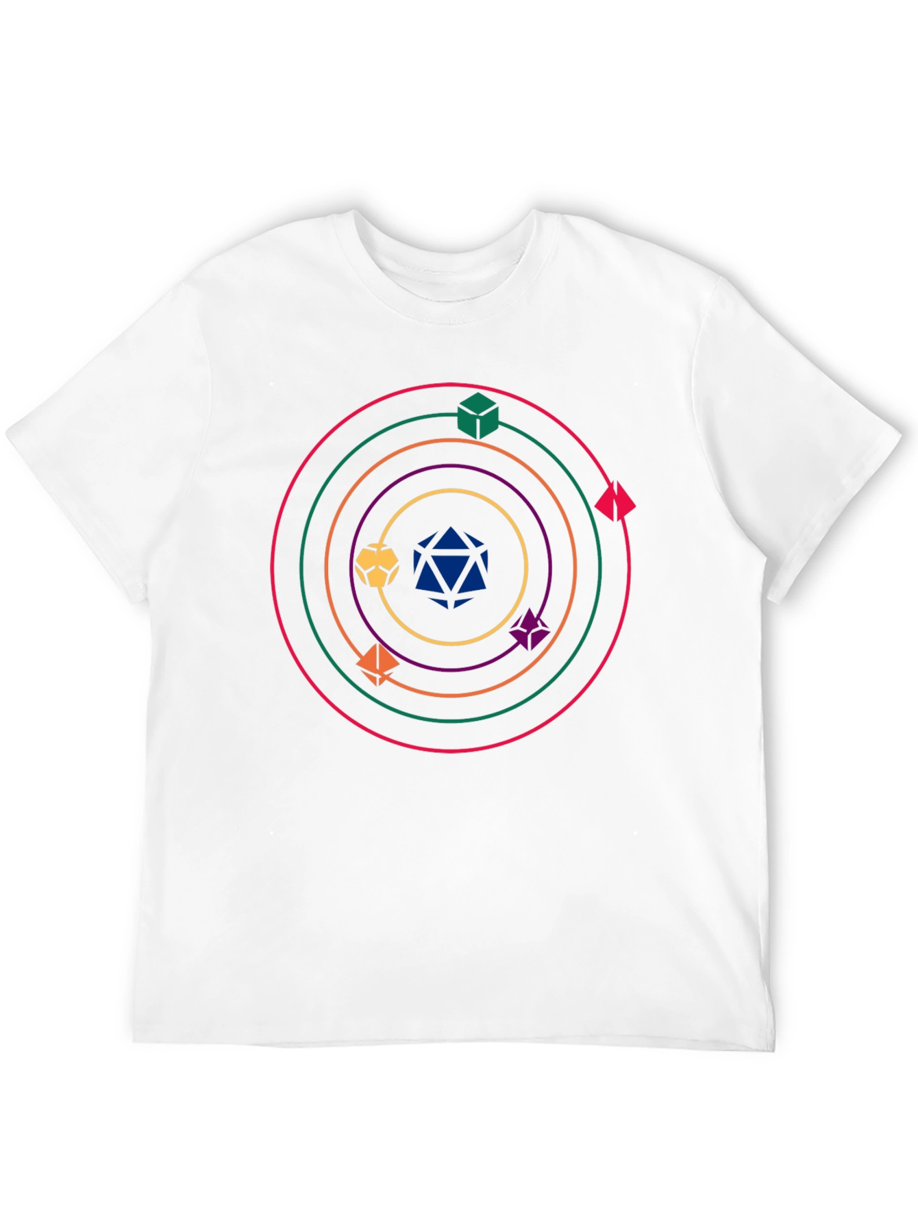 Dice Orbit Graphic T-Shirt - Black