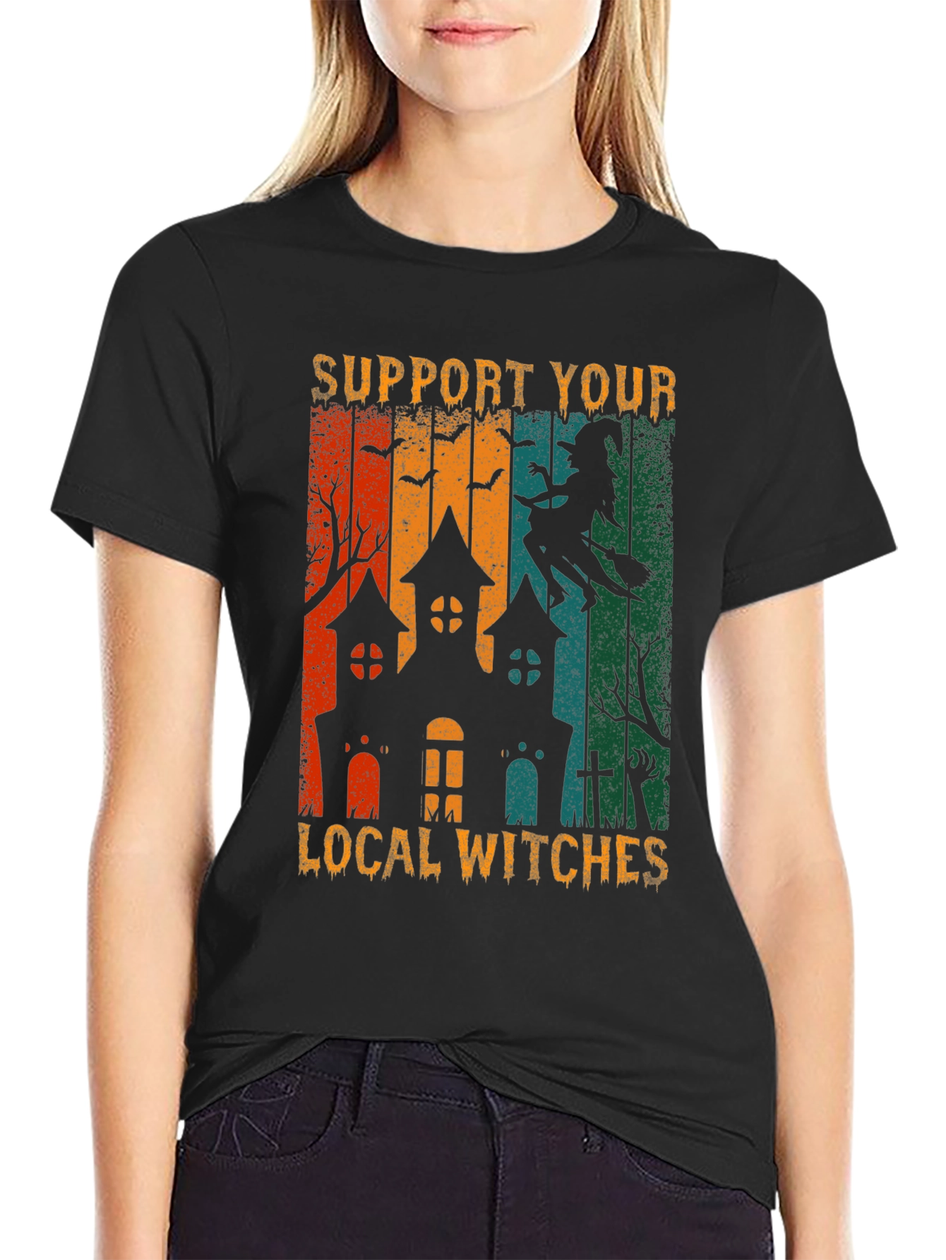 Support Your Local Witches Halloween T-Shirt