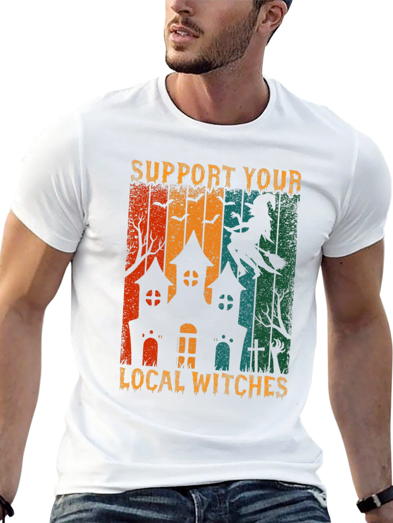 Support Your Local Witches Halloween T-Shirt