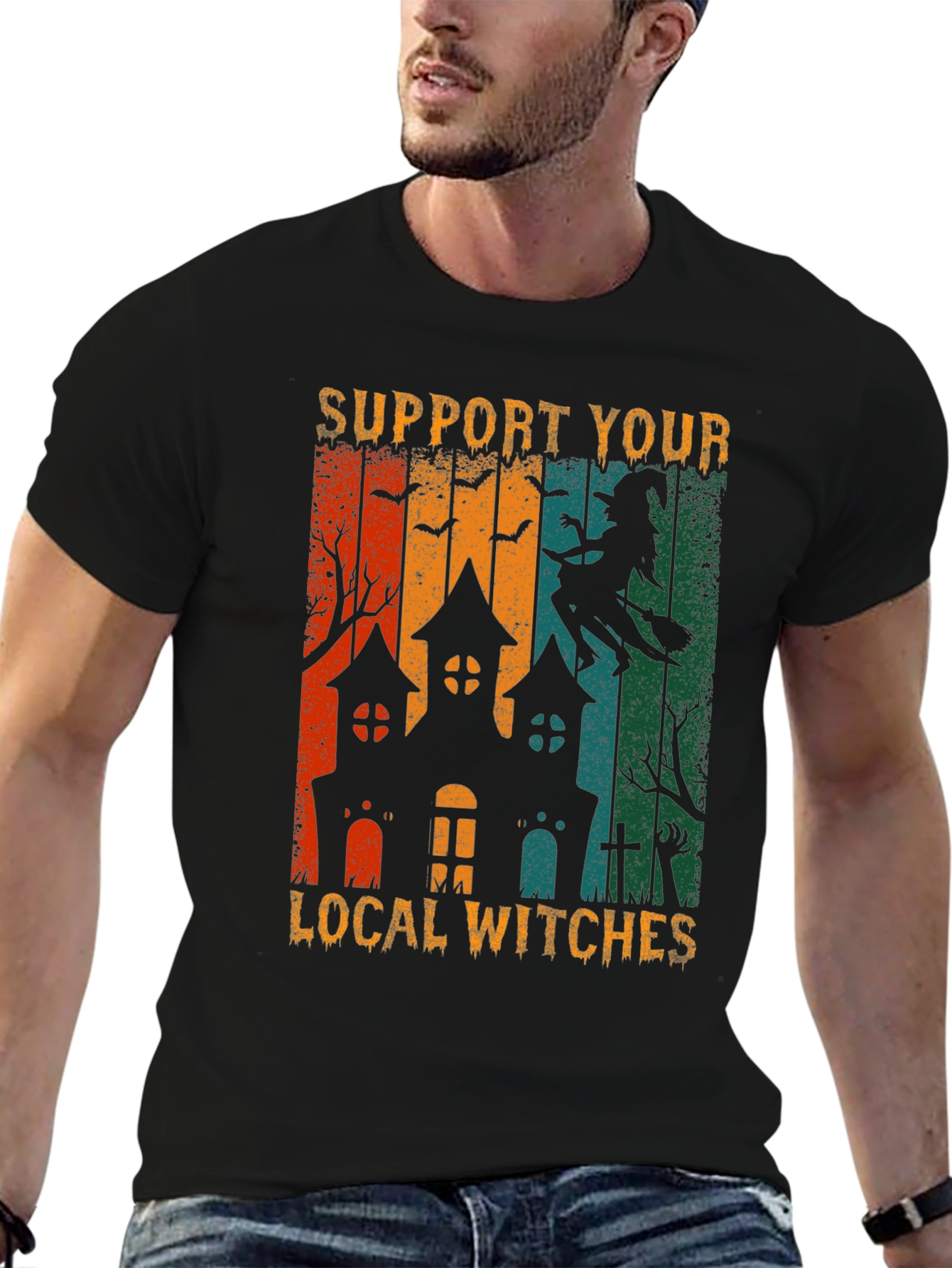 Support Your Local Witches Halloween T-Shirt