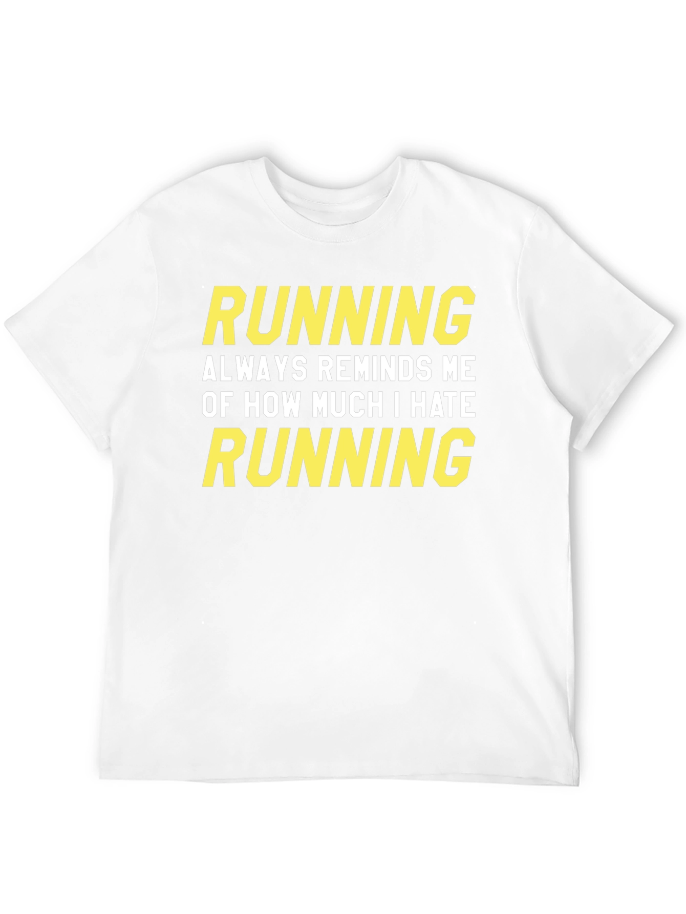 Funny Running Hate Graphic T-Shirt