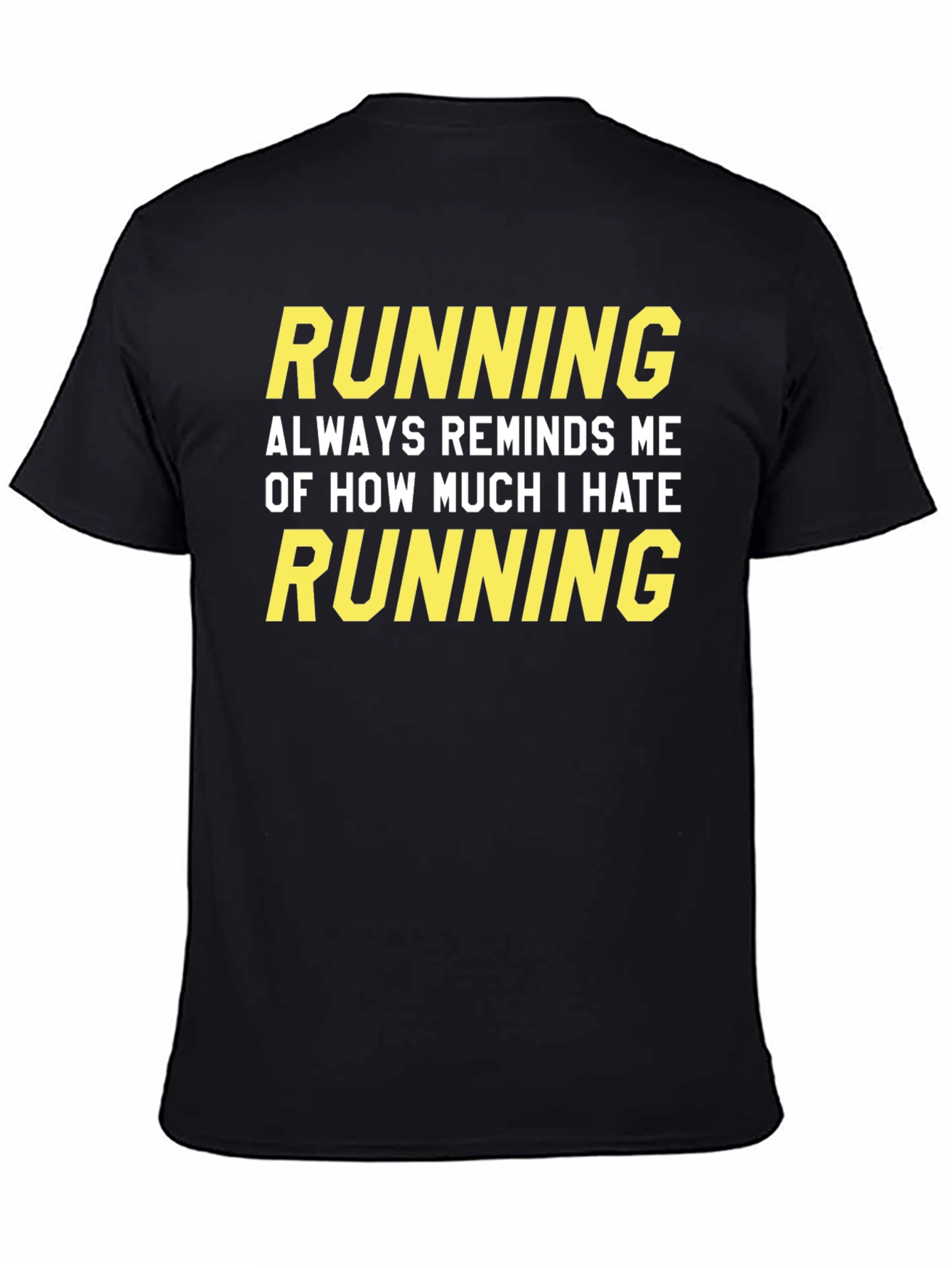 Funny Running Hate Graphic T-Shirt