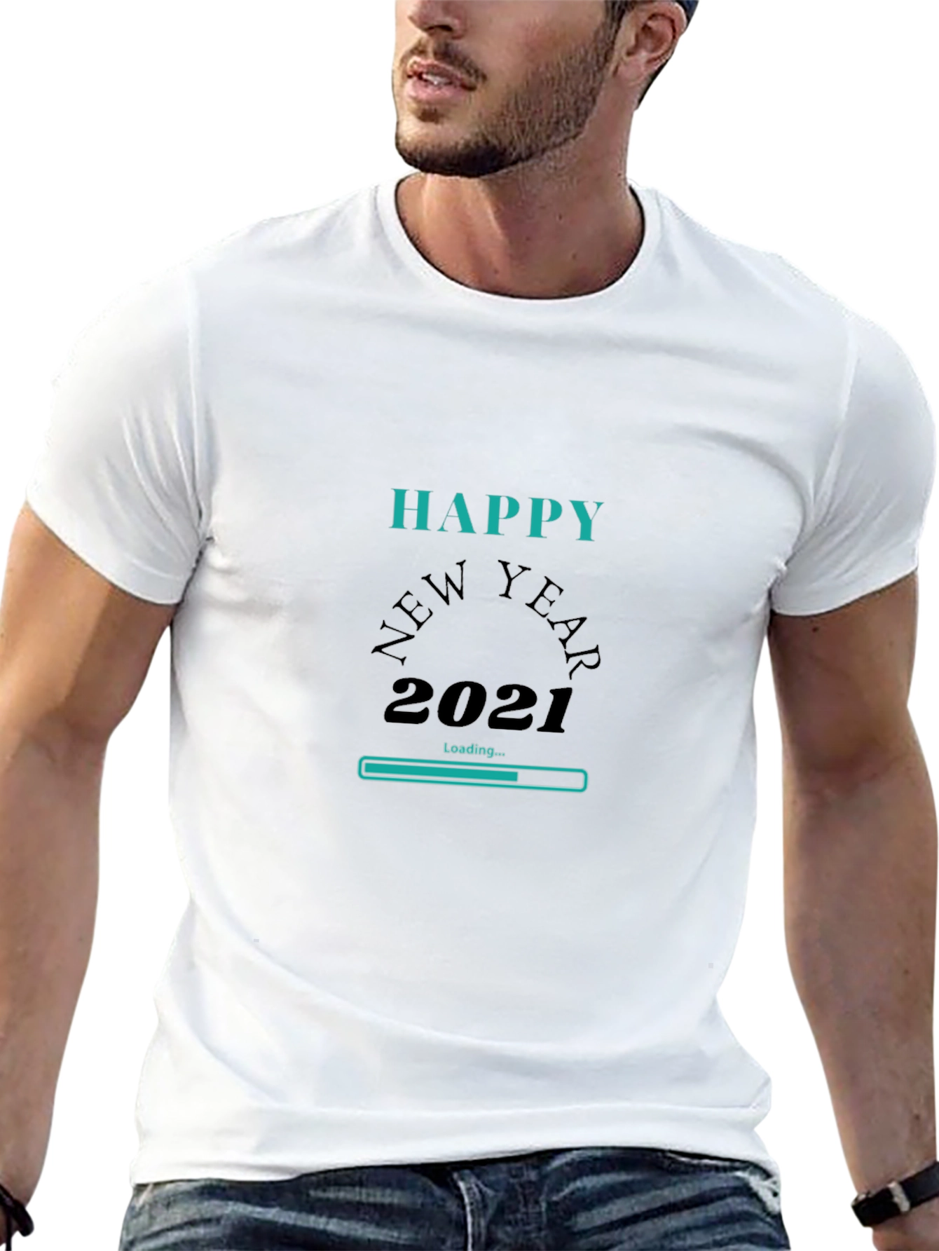 Happy New Year 2021 Loading Graphic T-Shirt