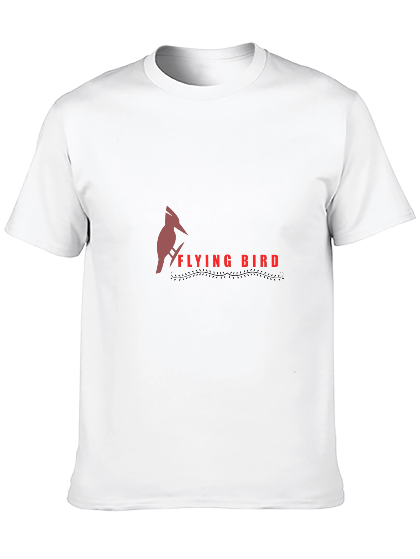 Flying Bird Graphic Tee - Stylish Black T-Shirt