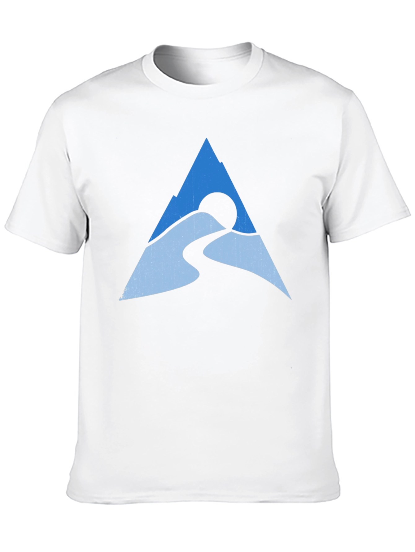 Mountain Peak Graphic Tee - Black Cotton Blend