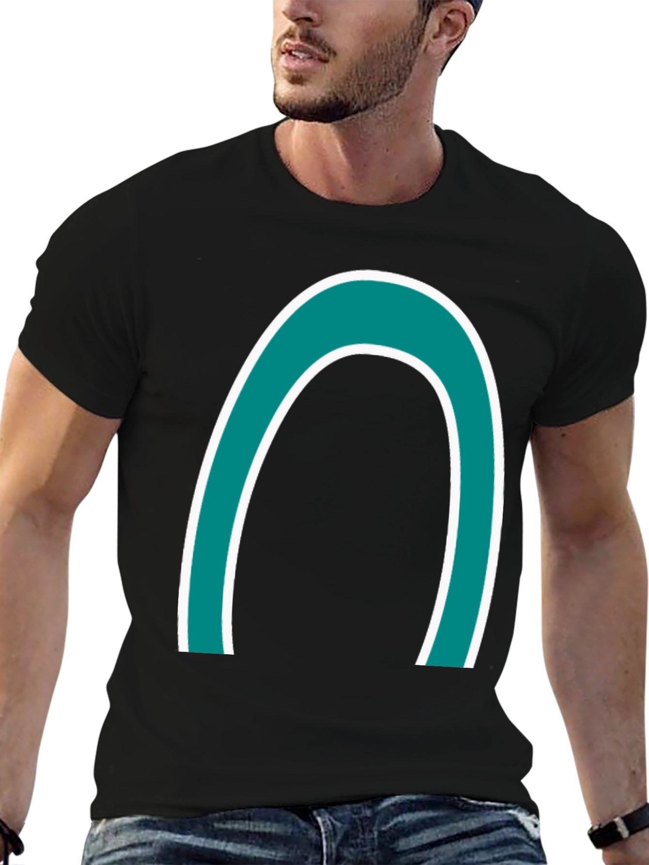 Bold Arch Graphic Tee - Casual Style