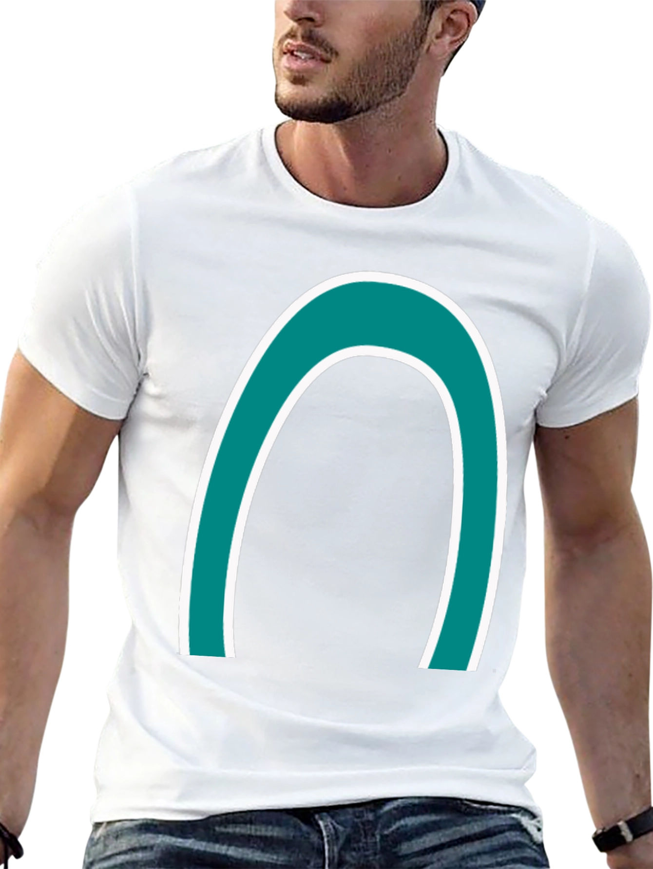 Bold Arch Graphic Tee - Casual Style