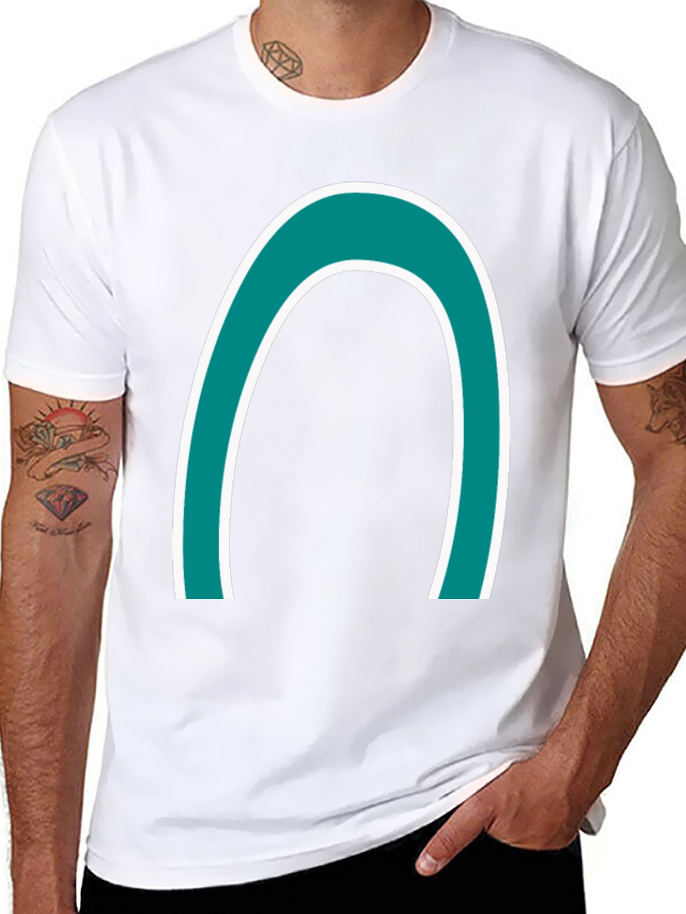 Bold Arch Graphic Tee - Casual Style