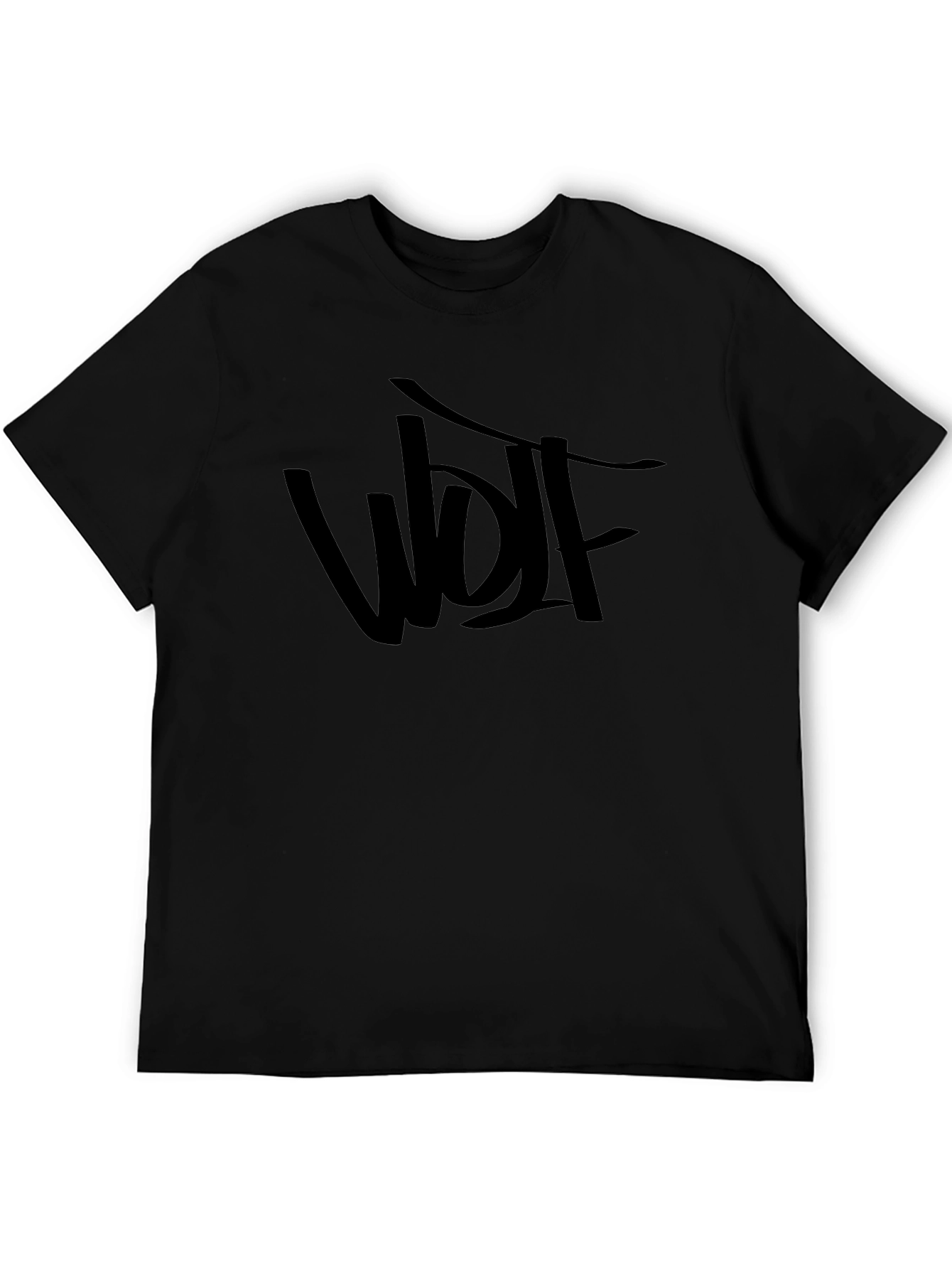 Wolf Graphic Tee - Black Short Sleeve T-Shirt