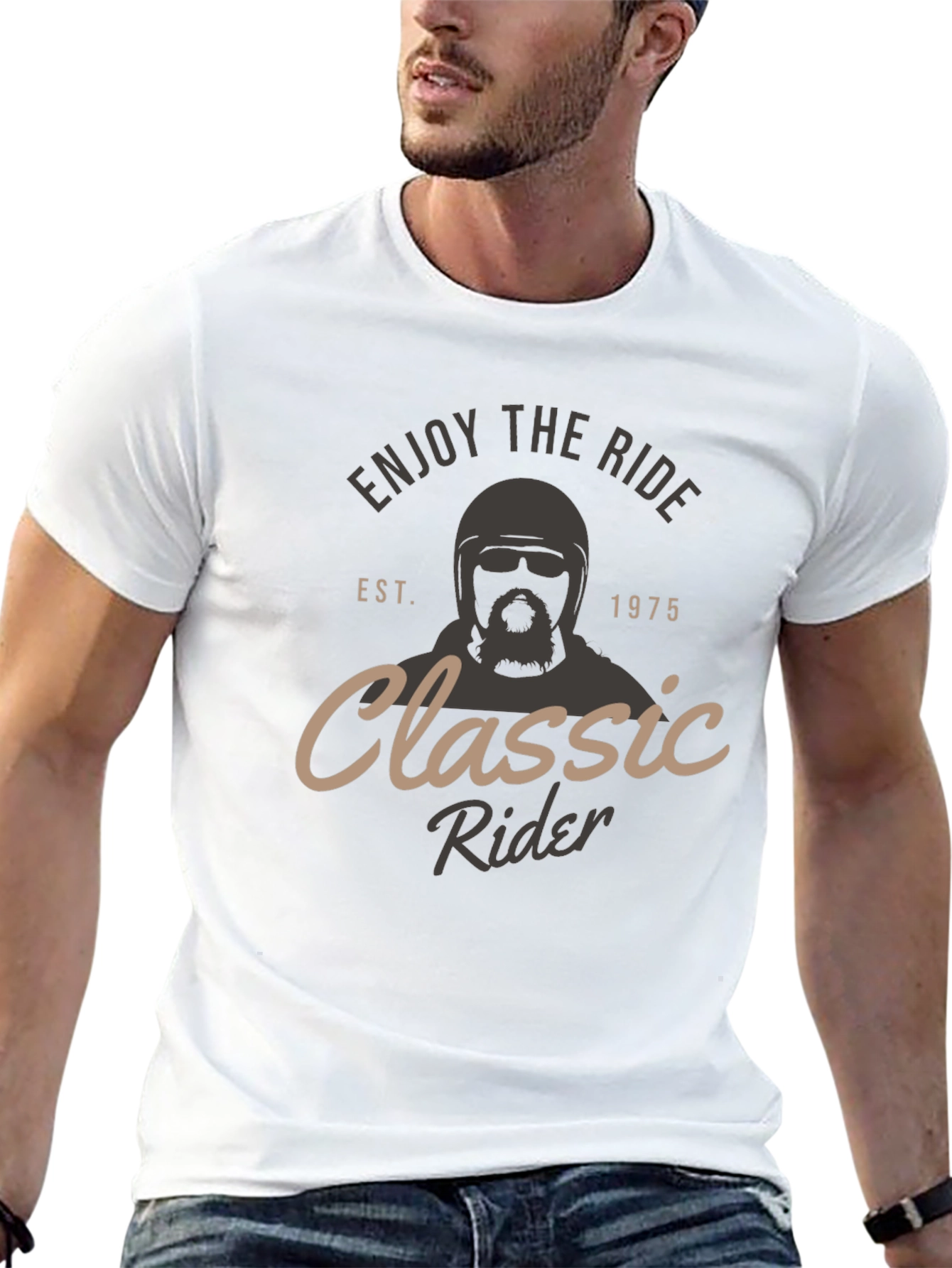 Classic Rider T-Shirt - Enjoy The Ride Est. 1975