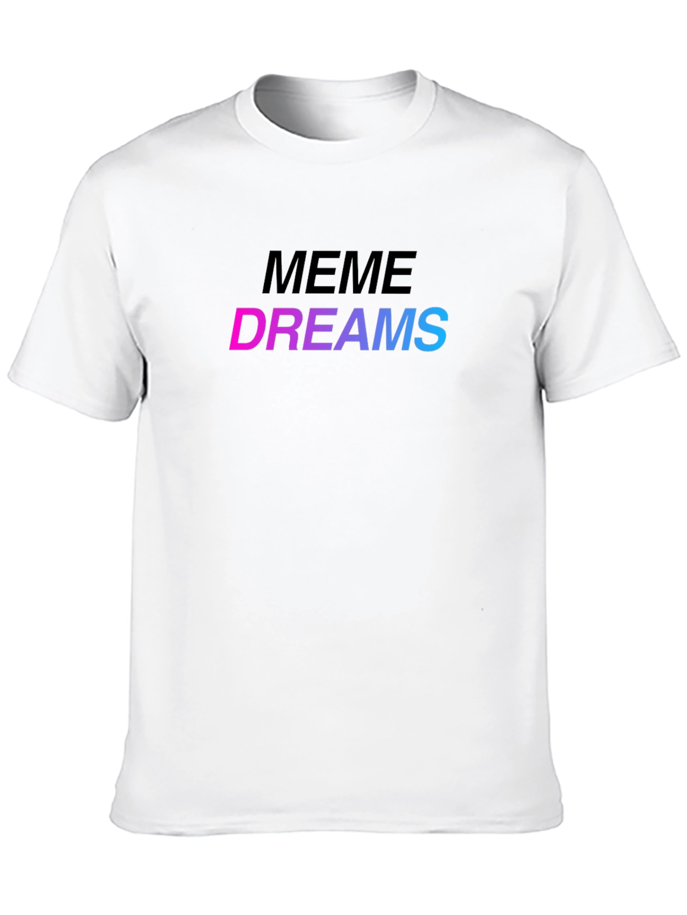 Meme Dreams Graphic Print Black T-Shirt