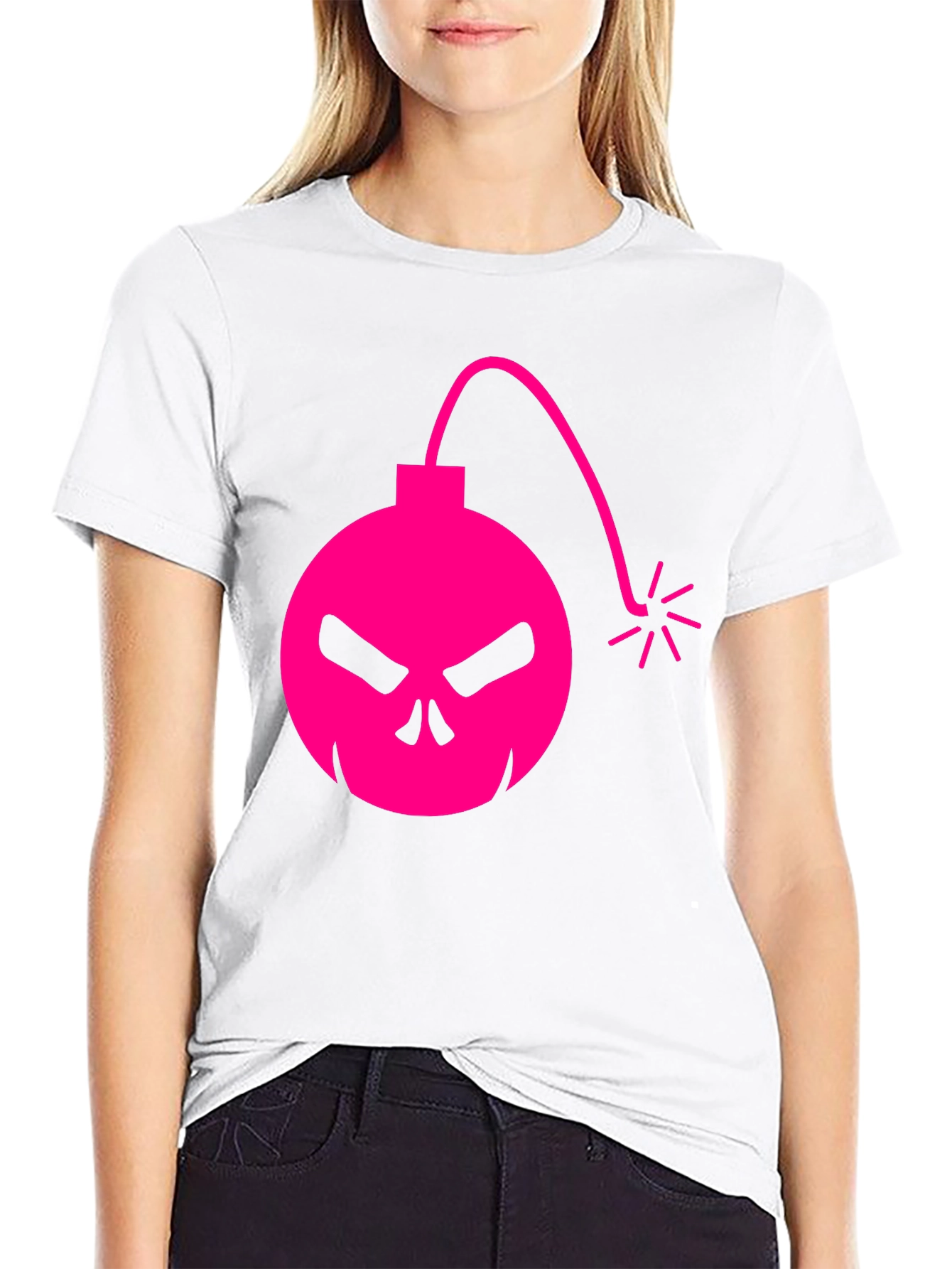 Skull Bomb Graphic Tee - Edgy Style