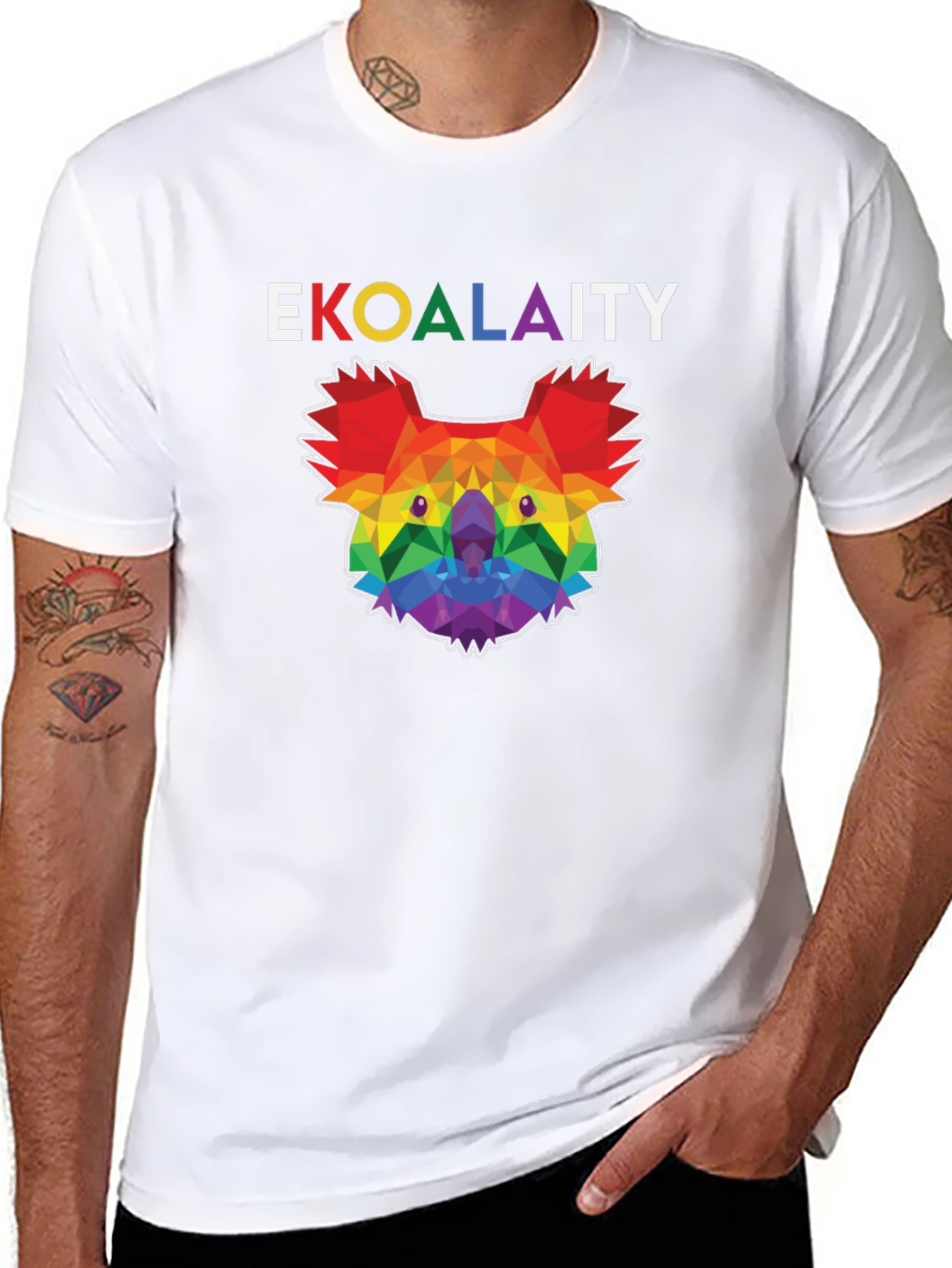 EKOALAITY Pride Rainbow Graphic Tee