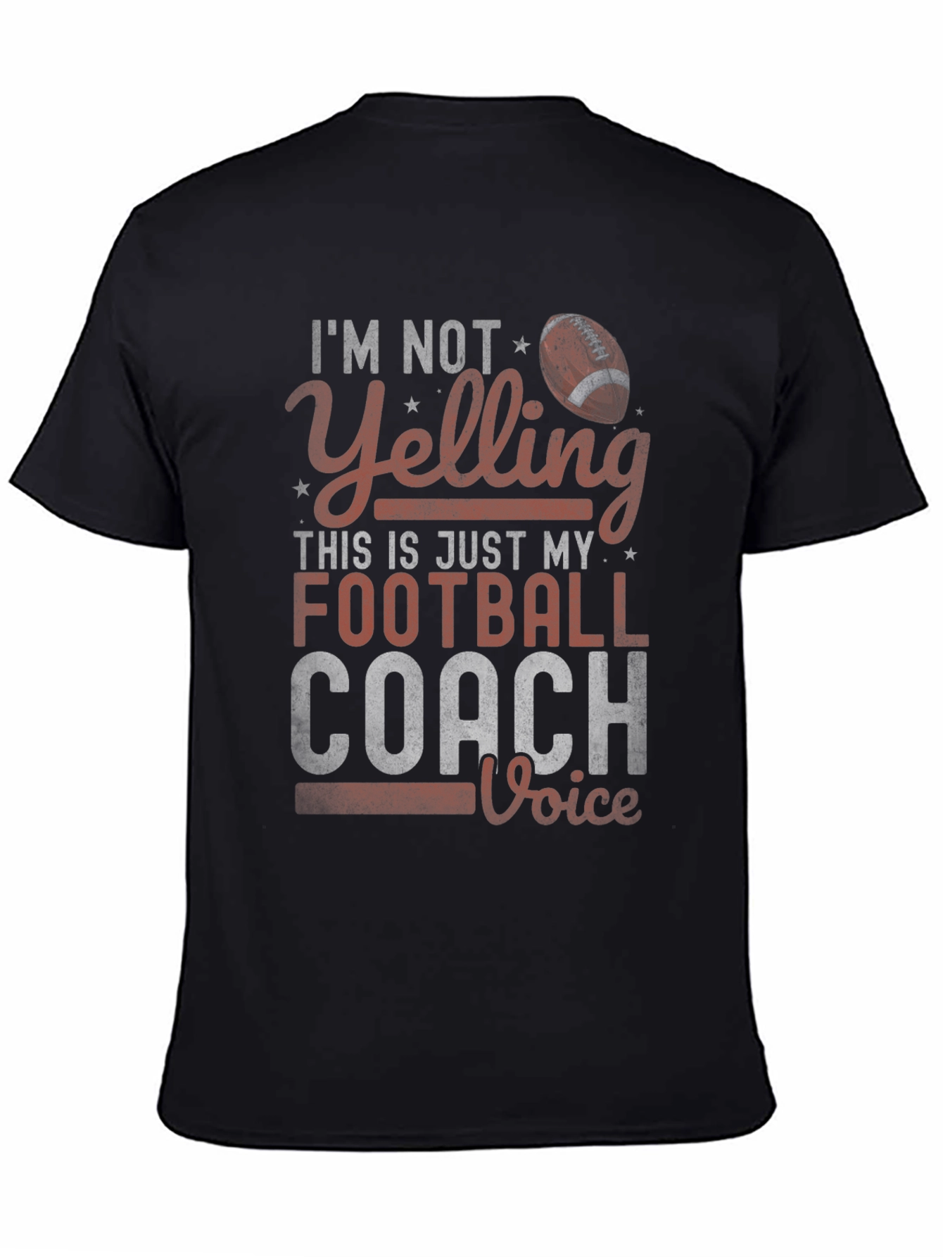 Football Coach Voice T-Shirt - Funny Sports Tee