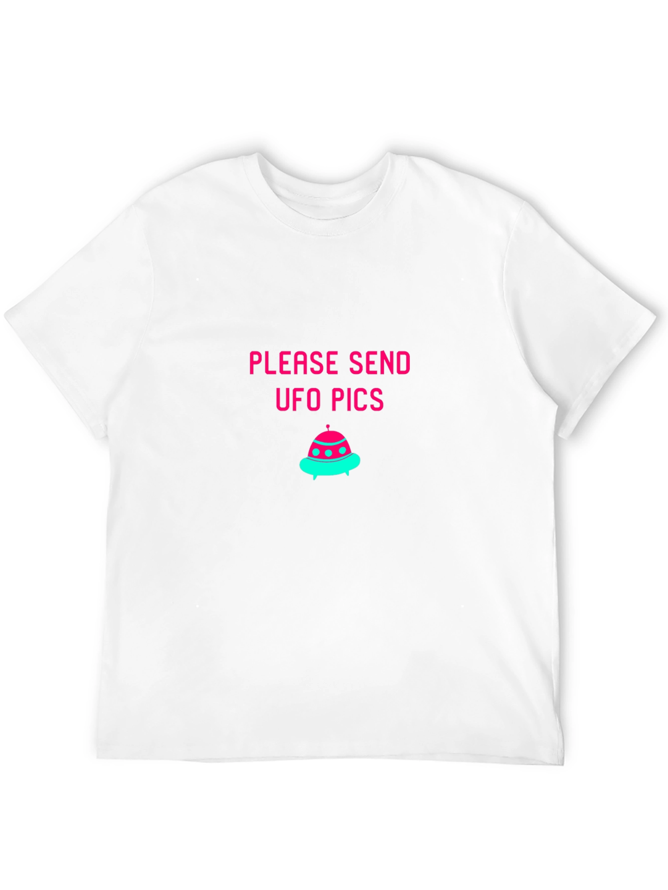 UFO Pics Graphic Tee - Black Cotton Blend