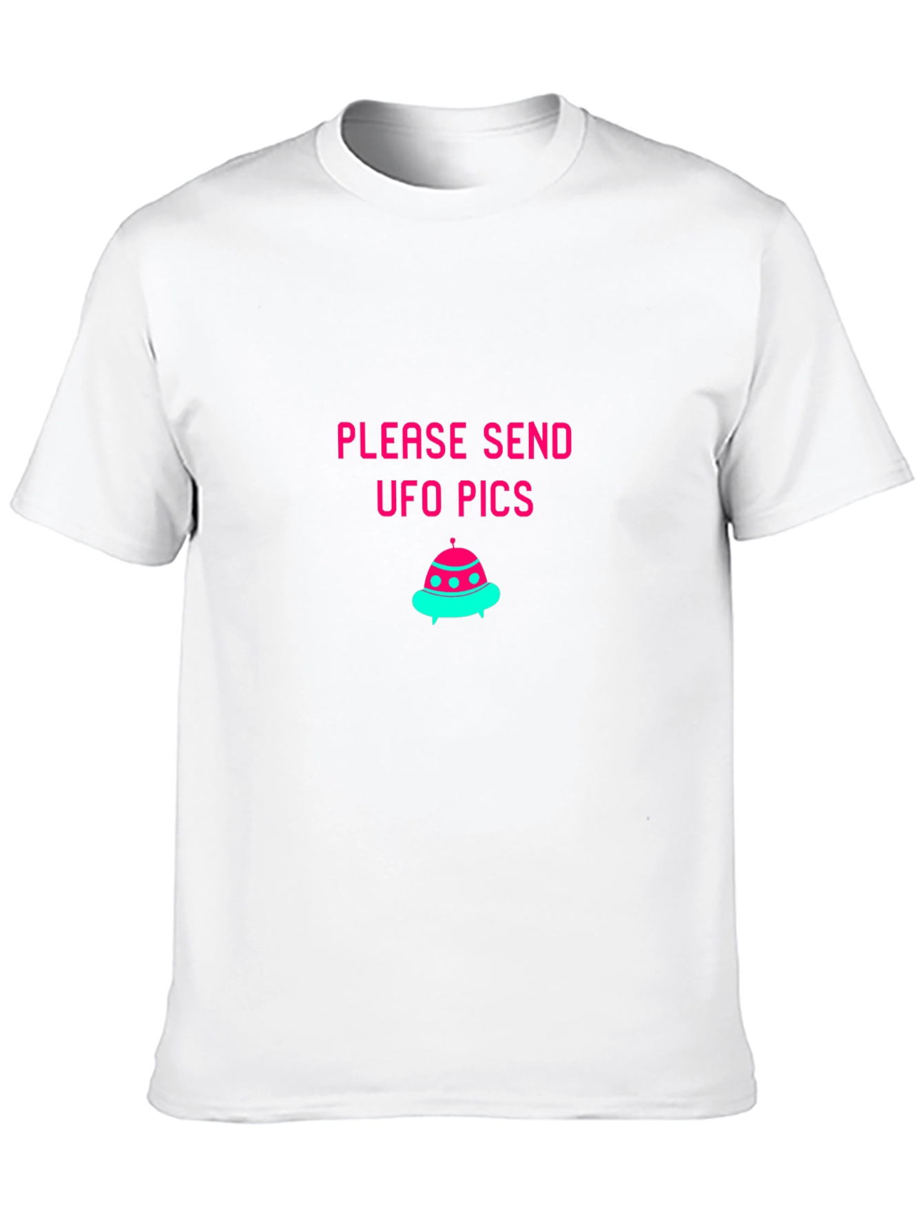 UFO Pics Graphic Tee - Black Cotton Blend