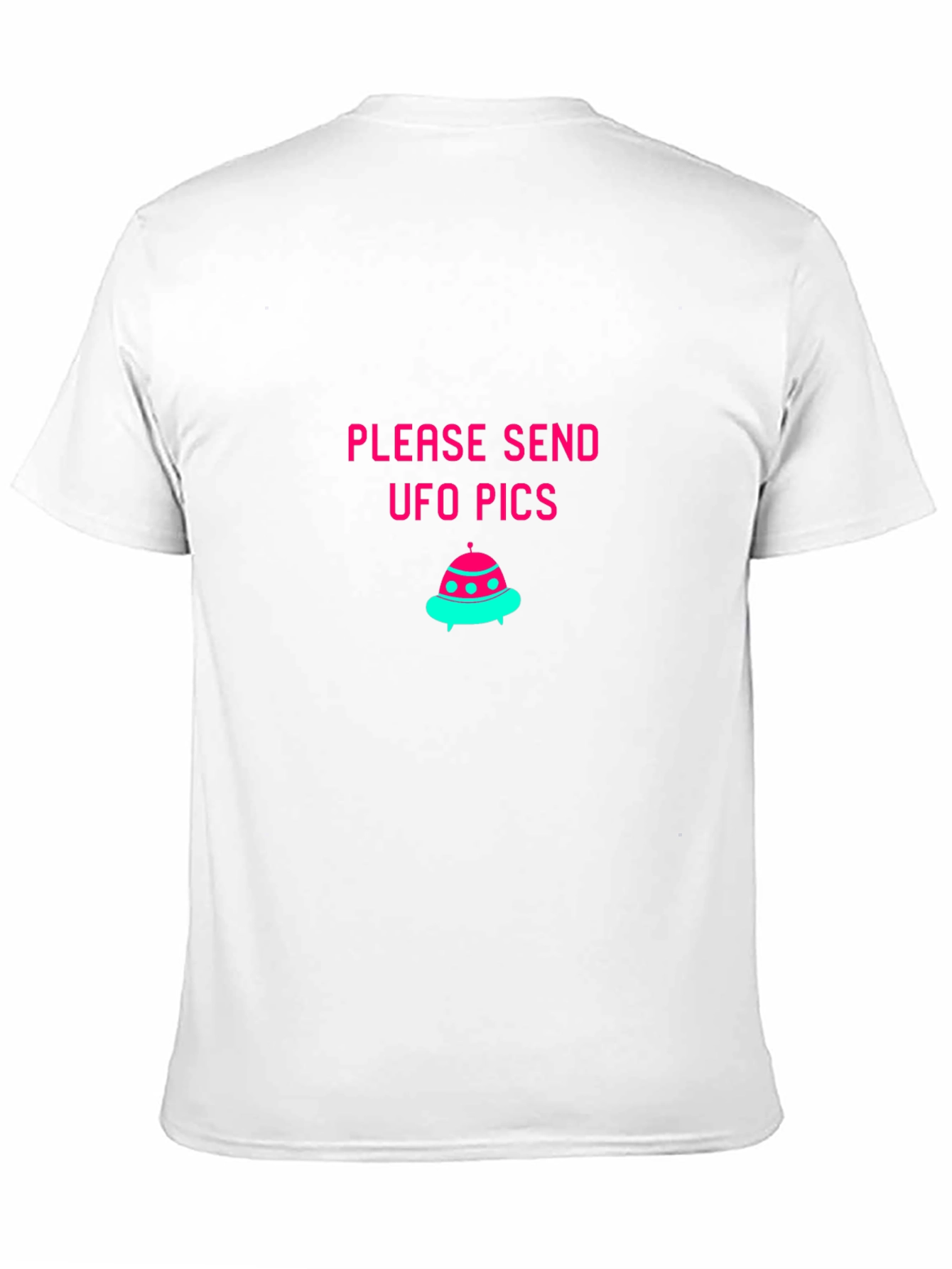 UFO Pics Graphic Tee - Black Cotton Blend