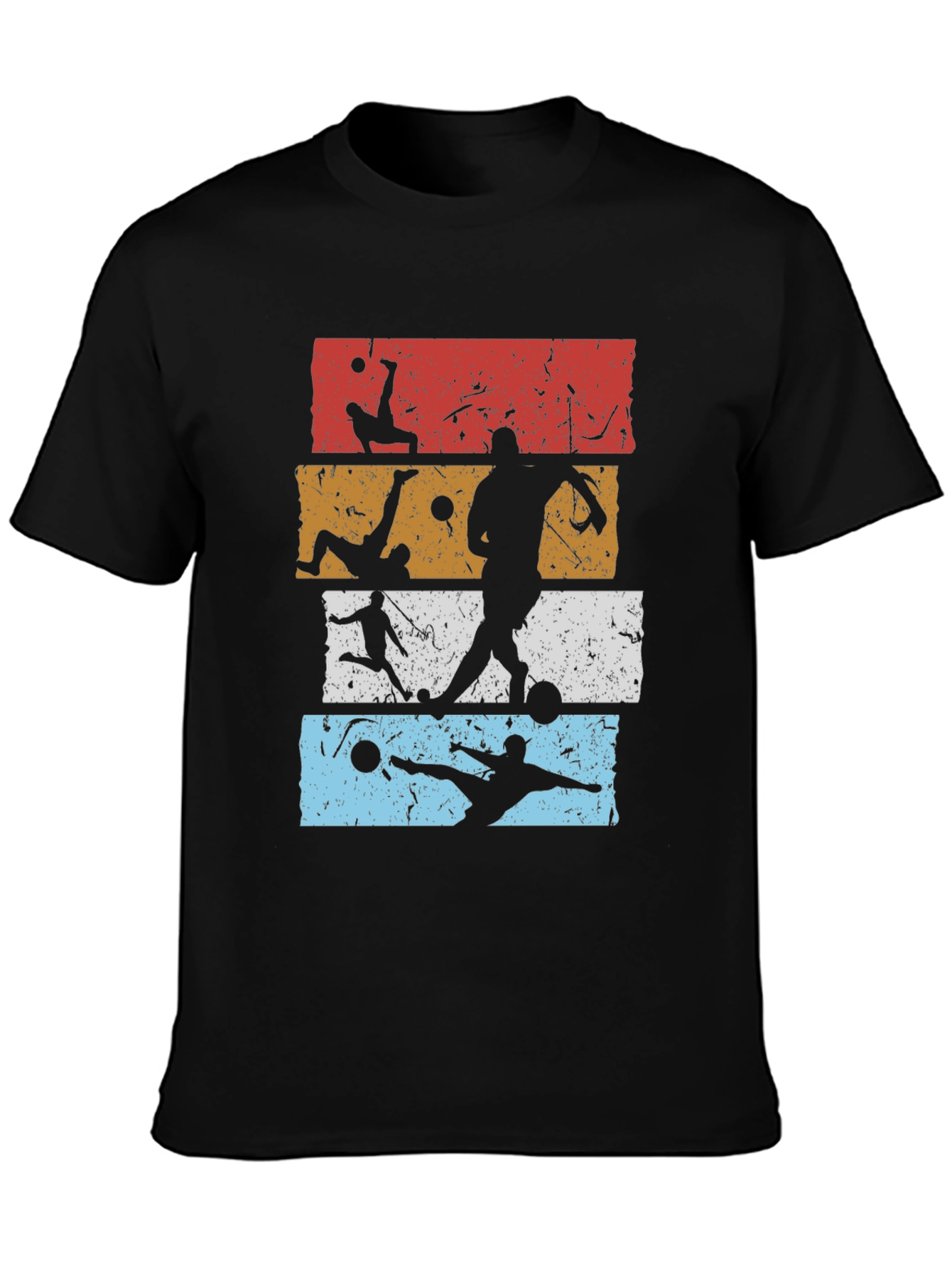 Retro Soccer Silhouette Graphic Tee