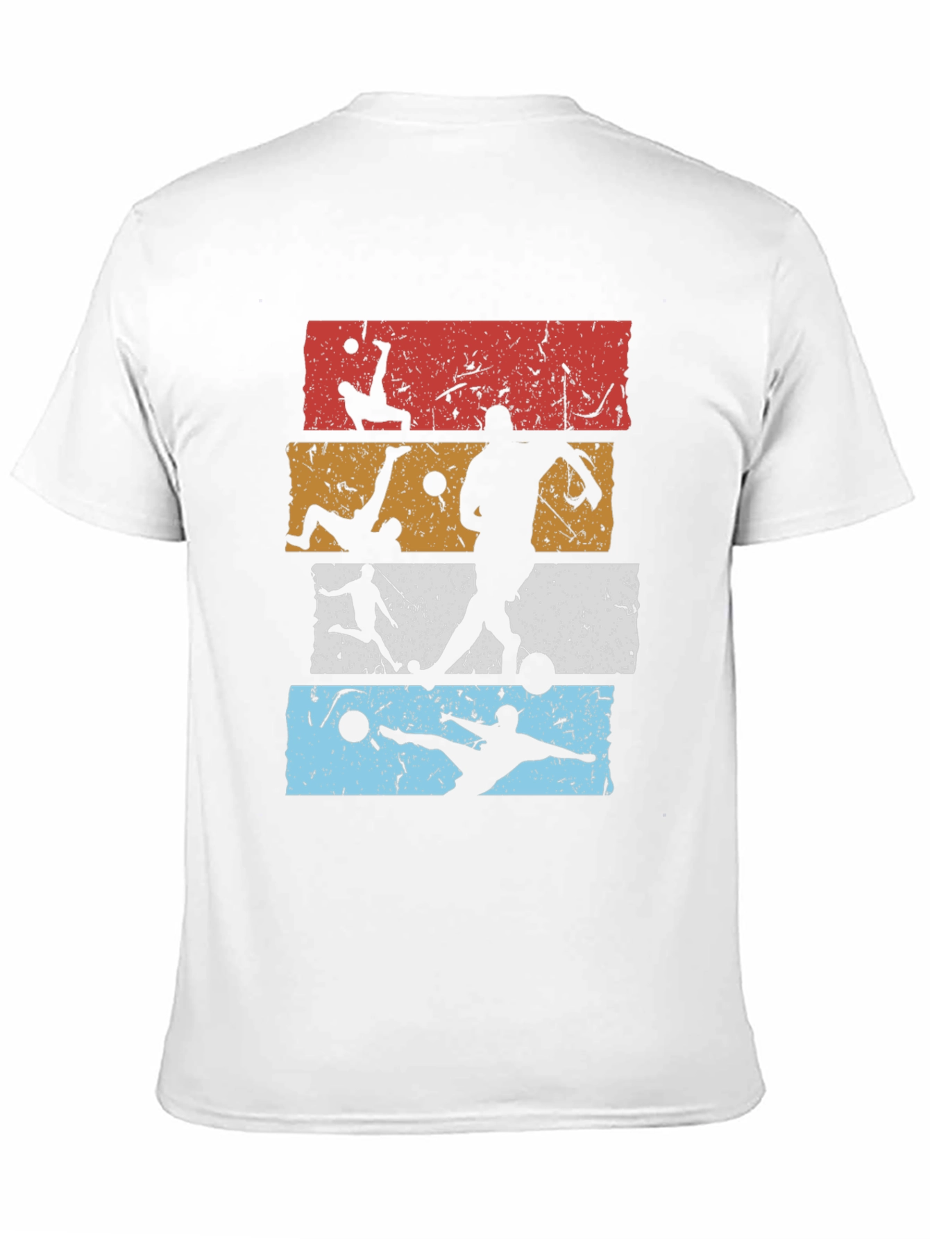 Retro Soccer Silhouette Graphic Tee